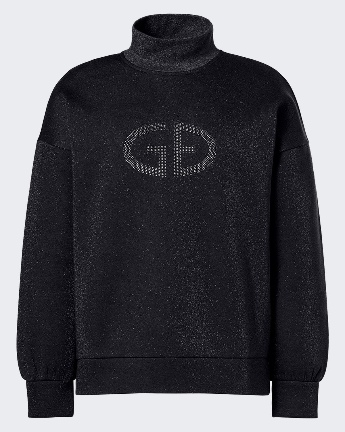 Damen Sweater met col Schwarz