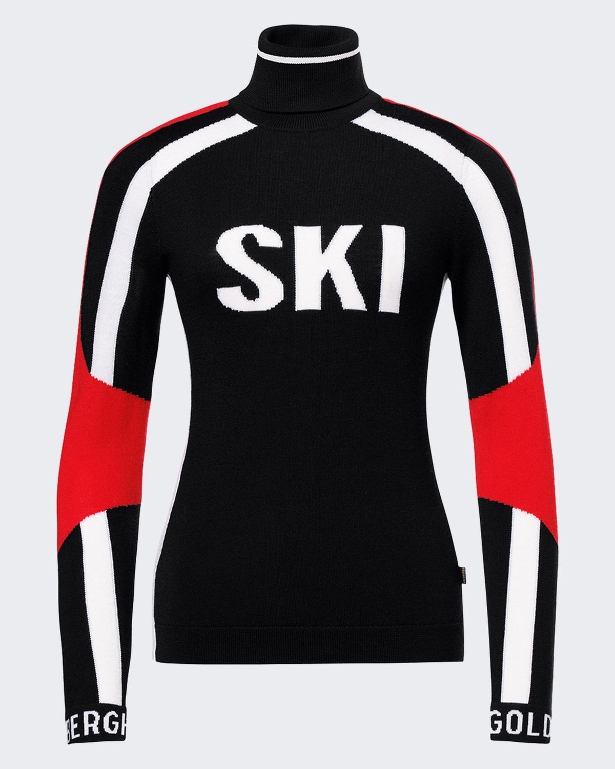 Damen Sport sweater met ronde hals Schwarz