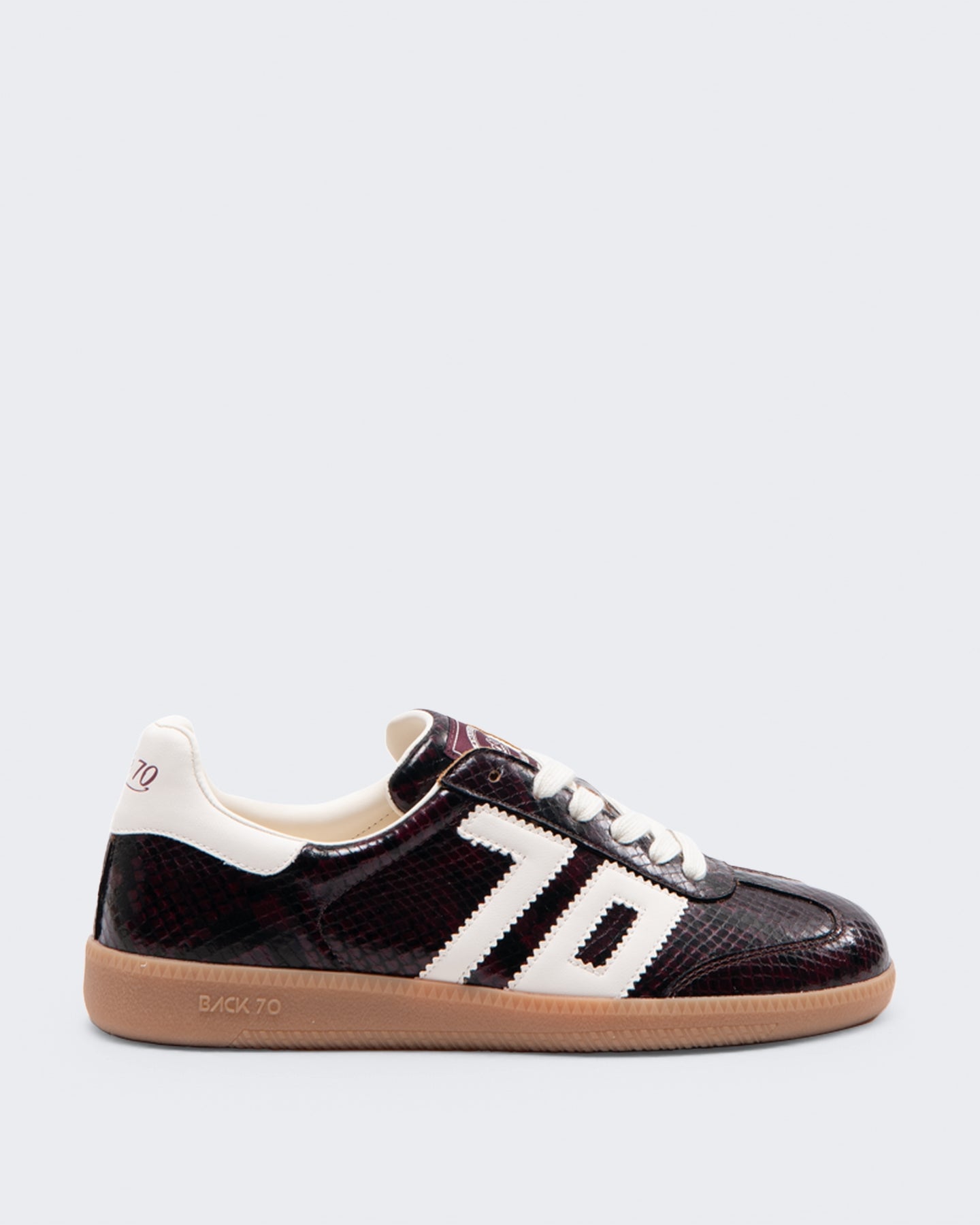 Damen Cloud sneaker snake Bordeauxrood