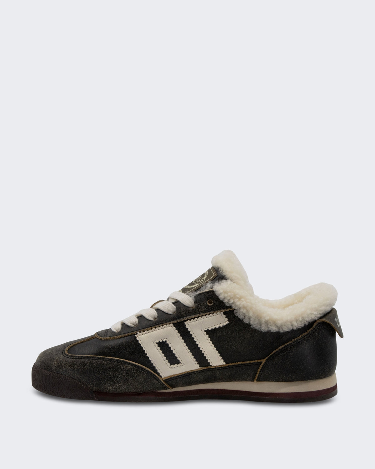 Dames Leon sneaker gun metallic Grijs