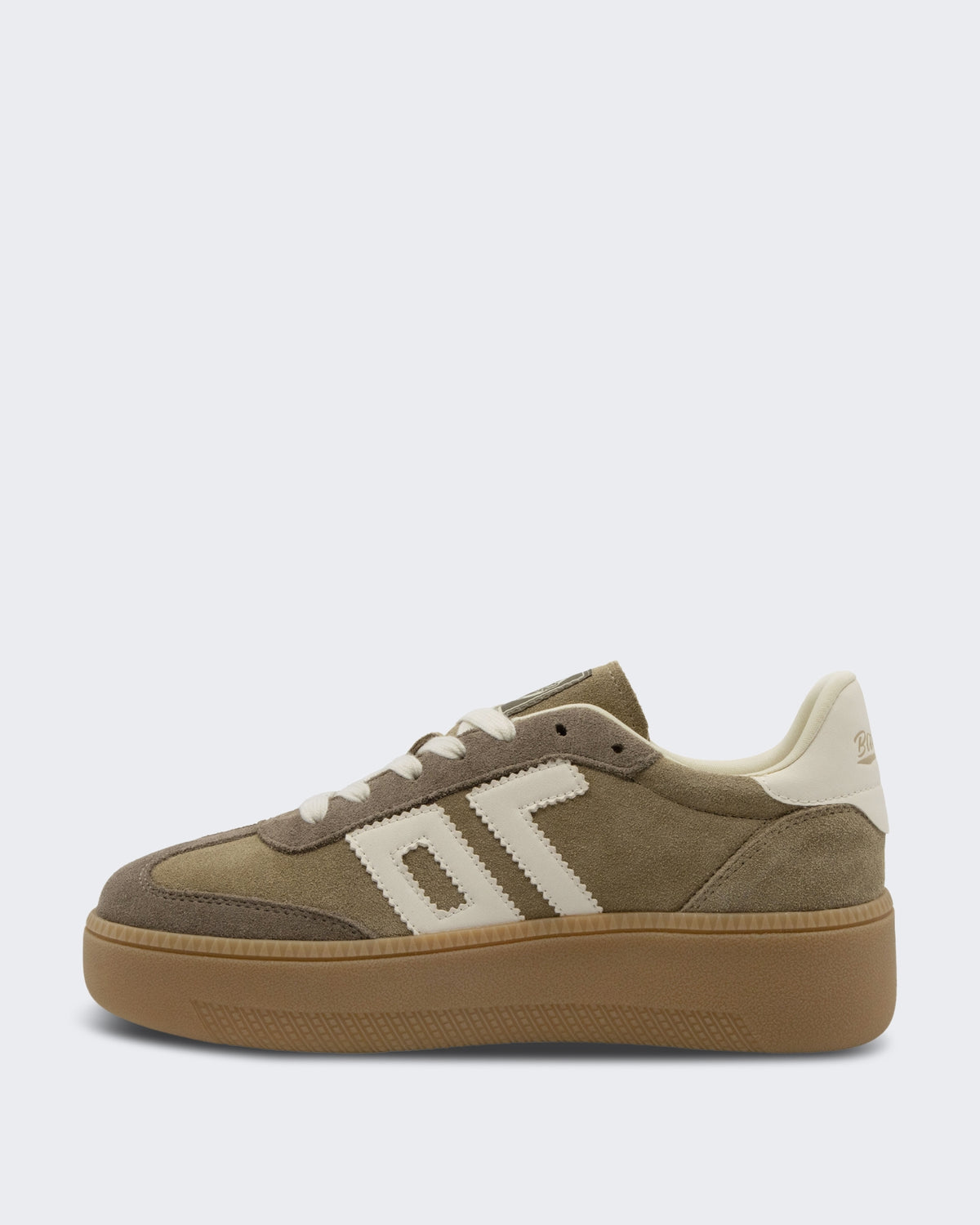 Dames XXL sneaker suede beige