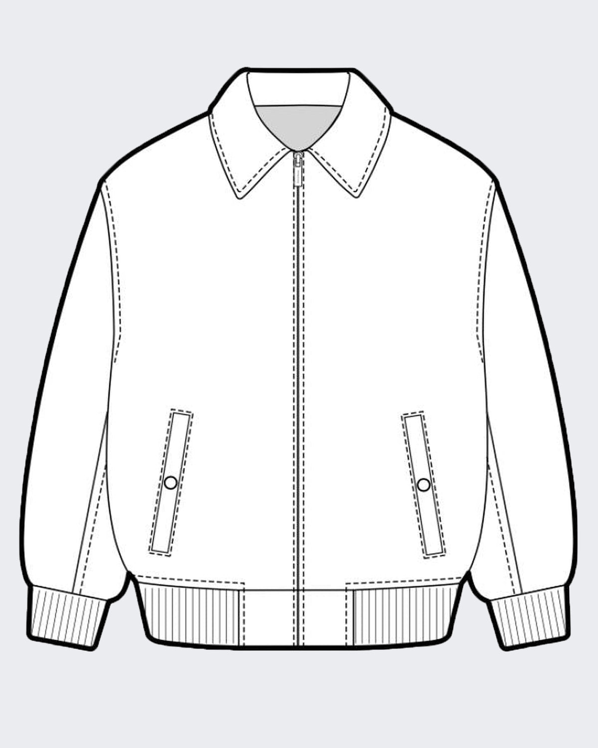 Herren Bomberjack met bontrand kraag Grau