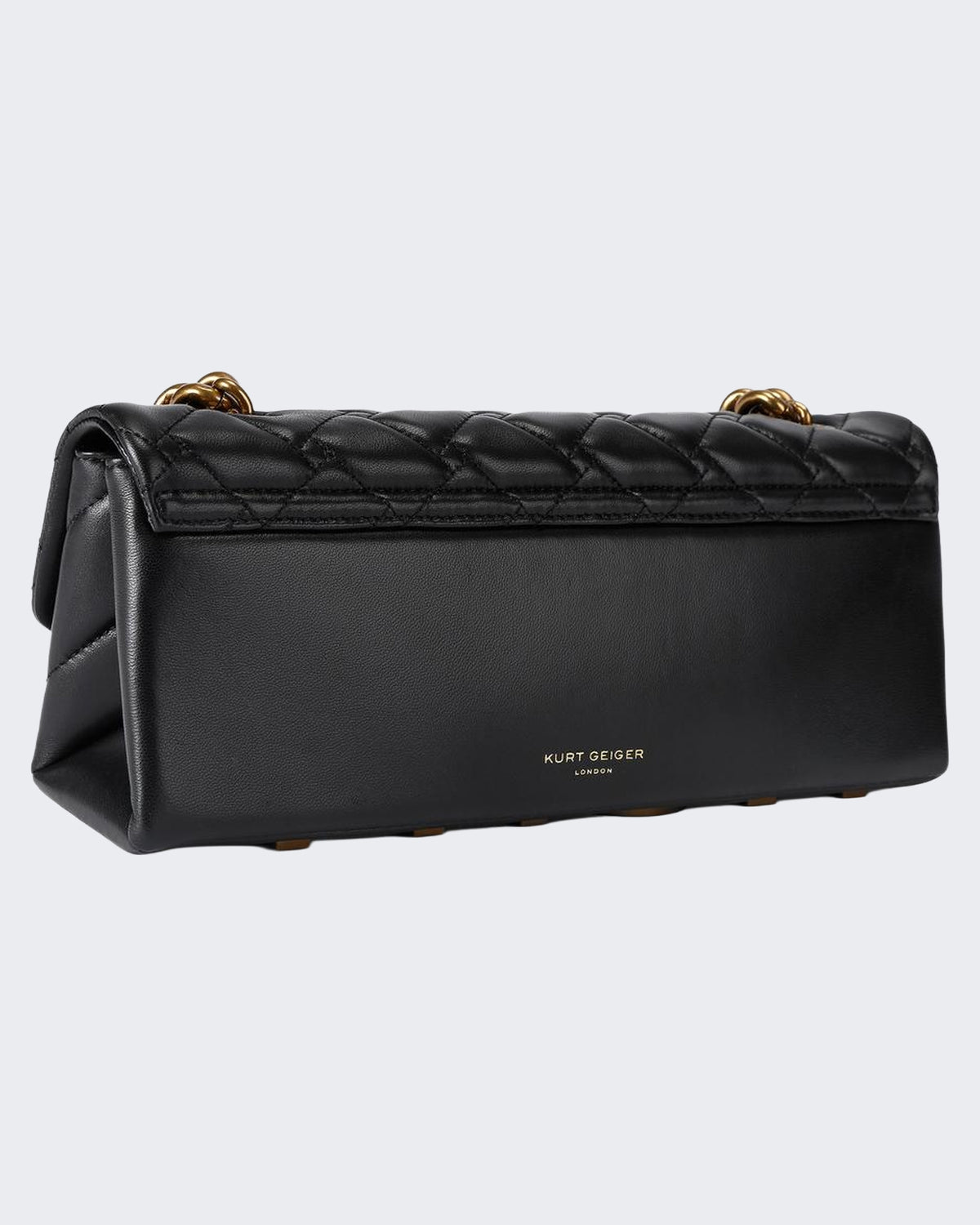 Damen 690-Kensington East West Kurt-Black-Leather Schwarz