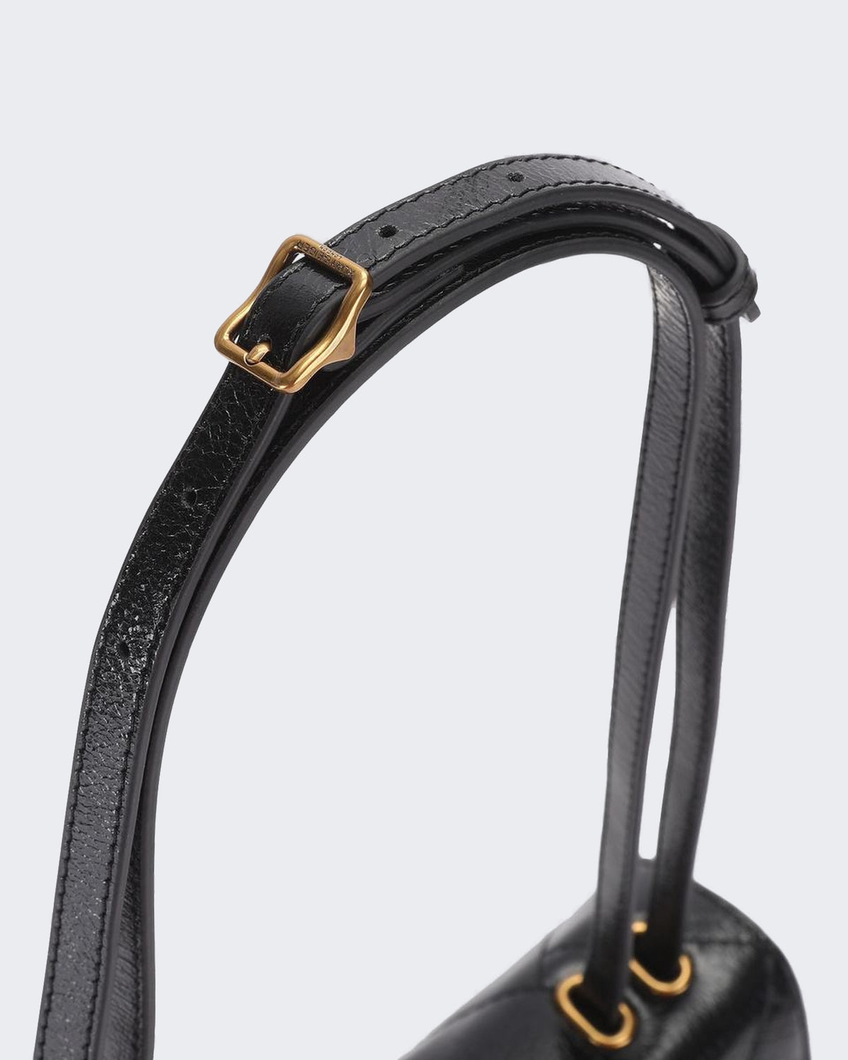 Damen 690-Celia Flap Shoulder Bag-Black-Leather Schwarz
