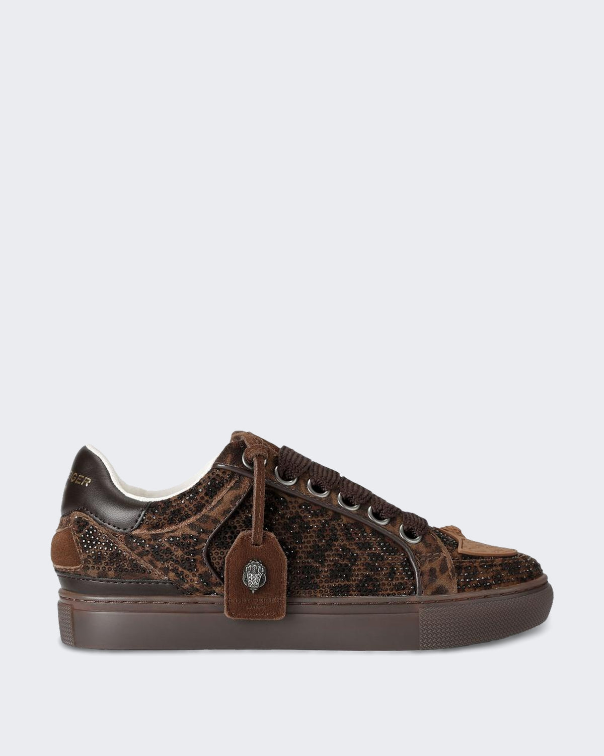 Damen 225-Southbank Tag Slim-Dk.Brn Com-Suede/Other Print 35 Braun
