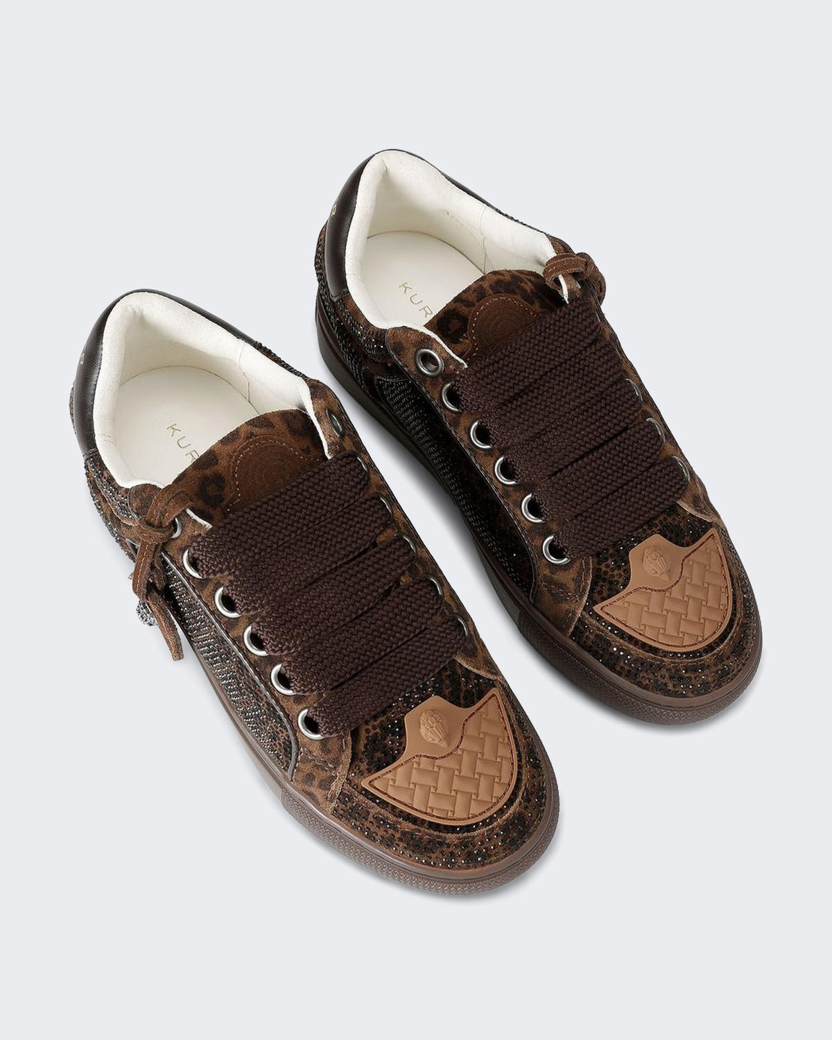 Damen 225-Southbank Tag Slim-Dk.Brn Com-Suede/Other Print 35 Braun