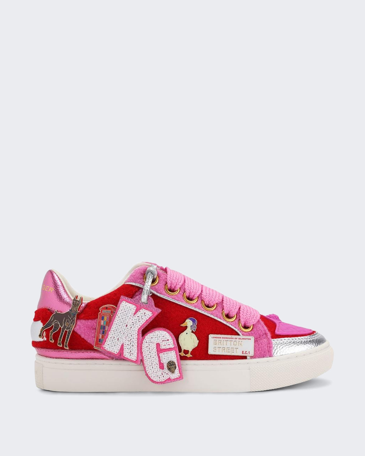 Damen 225-Southbank Tag Slim-Red-Fabric Rot