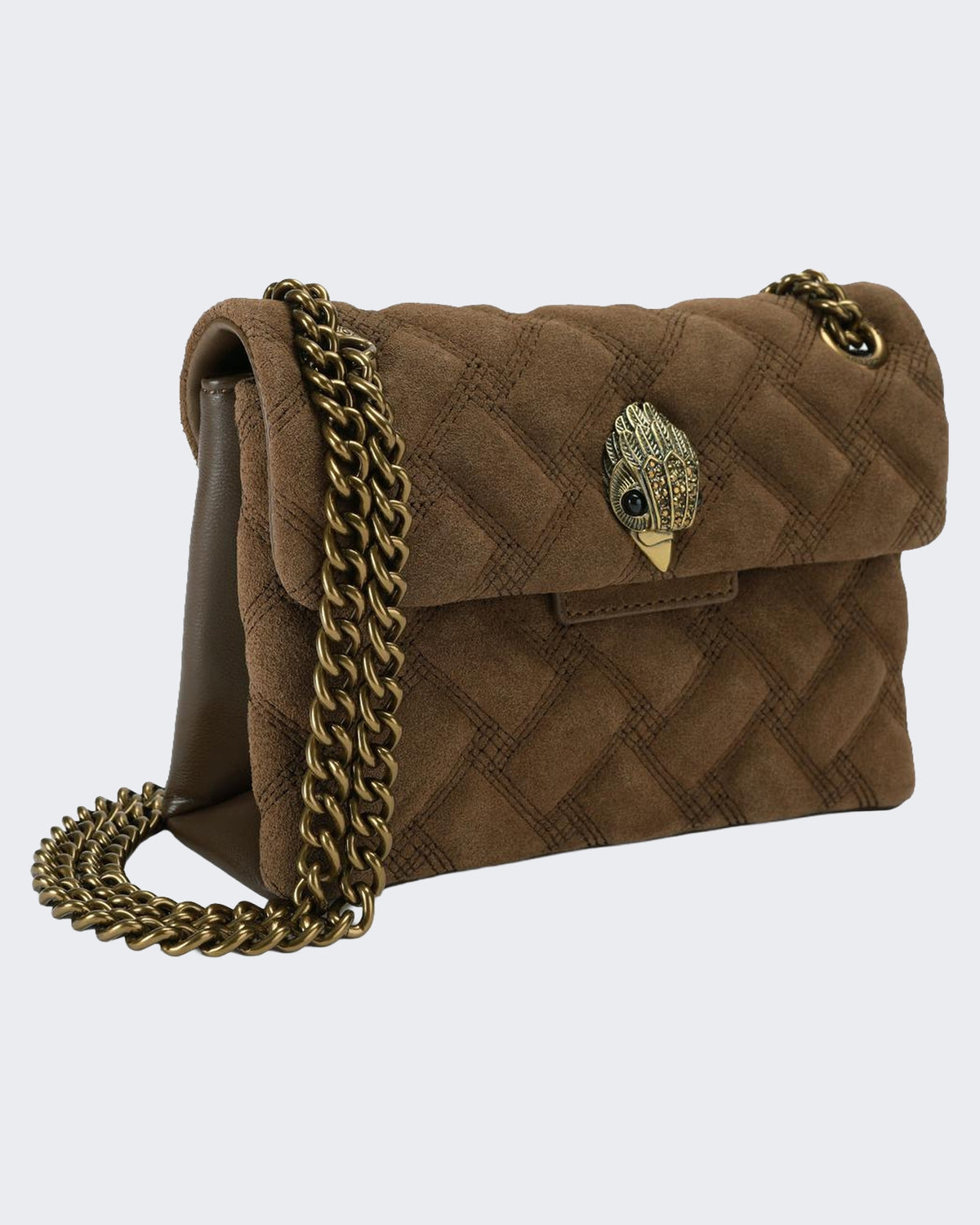 Damen 690-Leather Mini Kensington-Brown-Suede/Leather Braun
