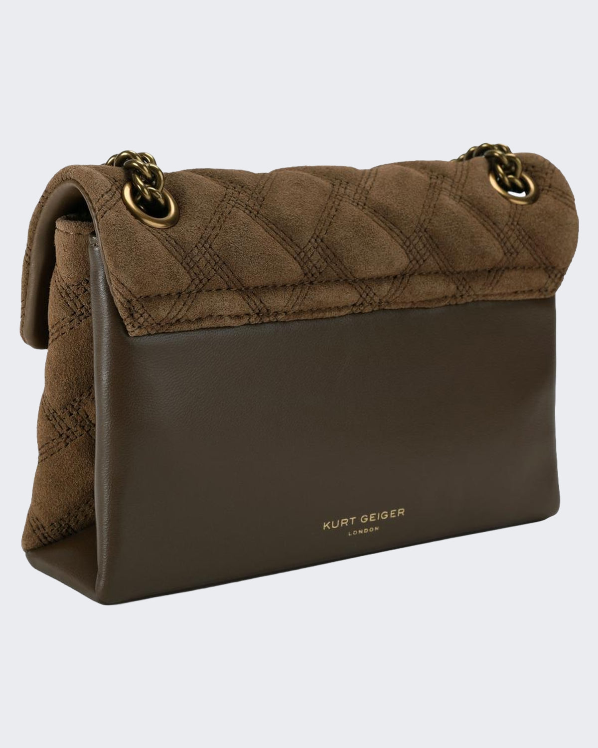 Damen 690-Leather Mini Kensington-Brown-Suede/Leather Braun