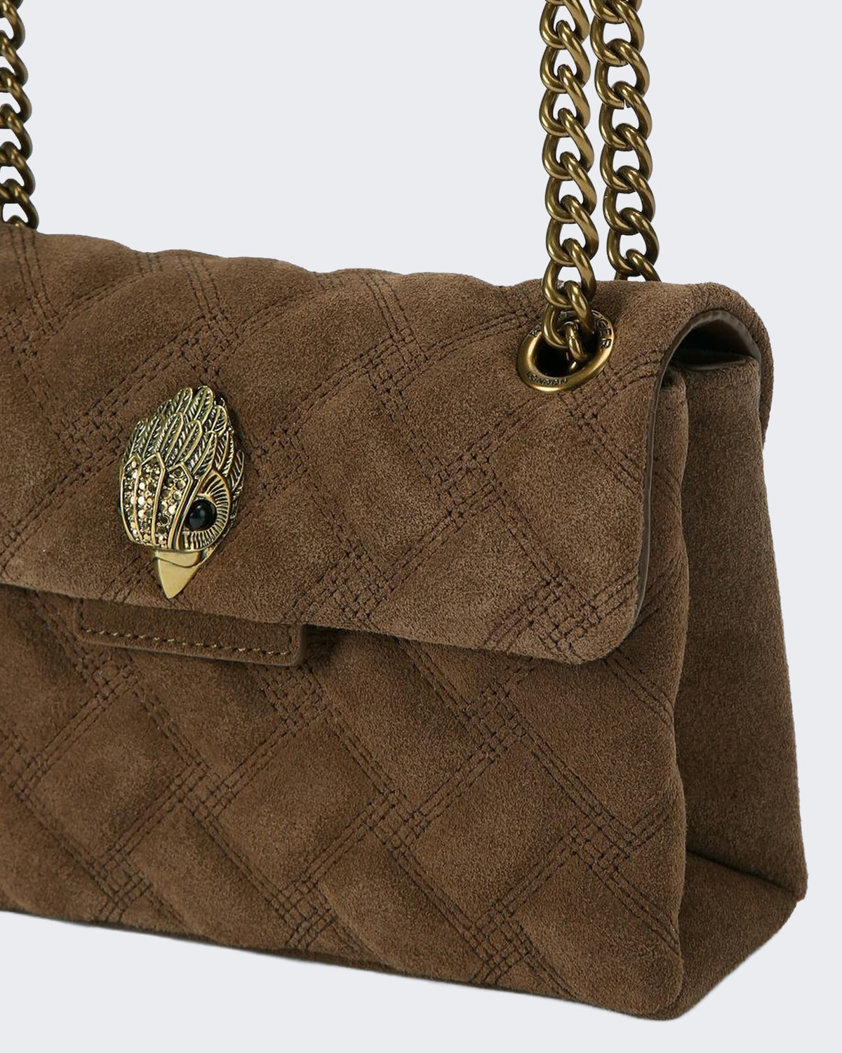 Damen 690-Leather Mini Kensington-Brown-Suede/Leather Braun