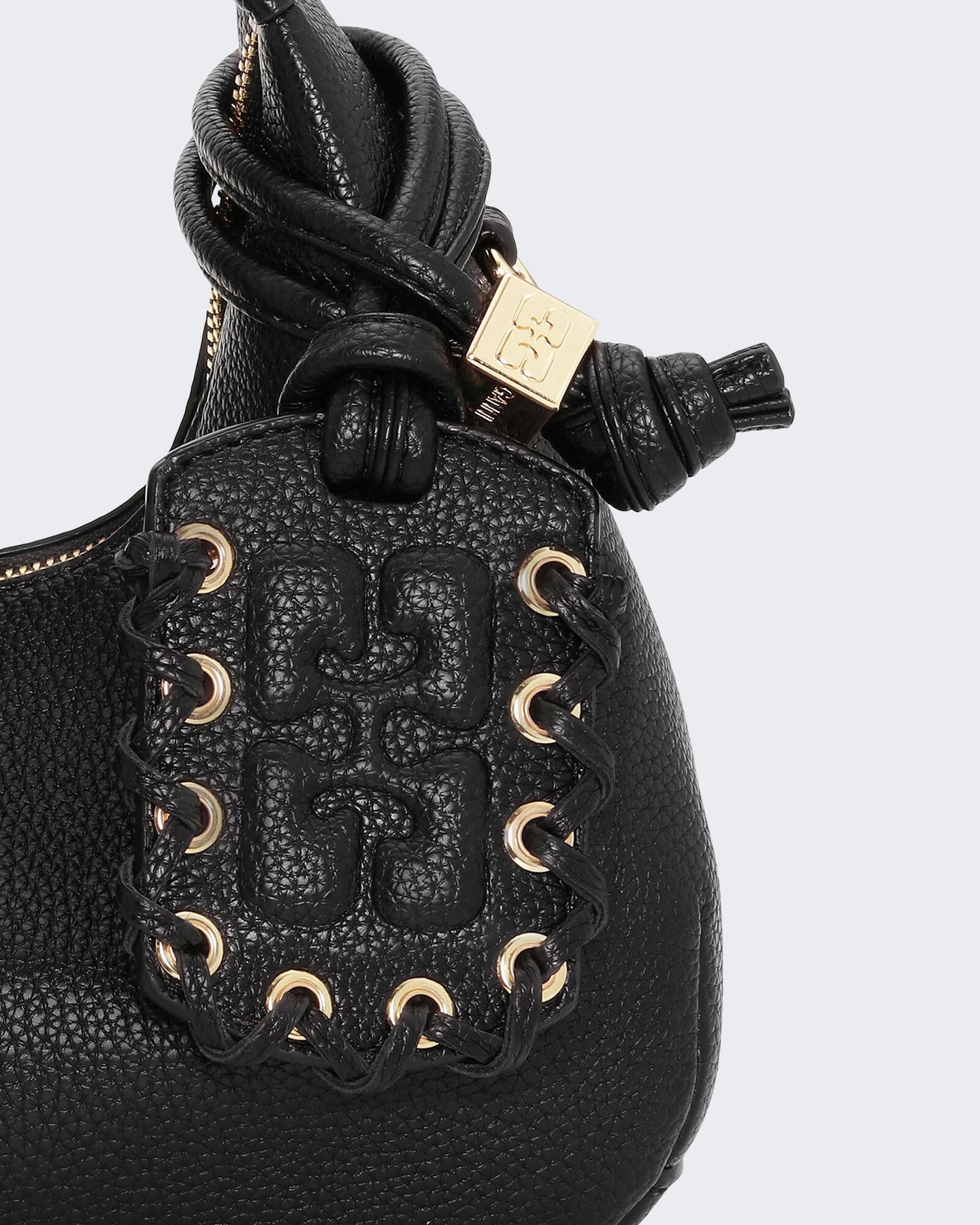Dames Hobo Mini gegreineerde Zwart