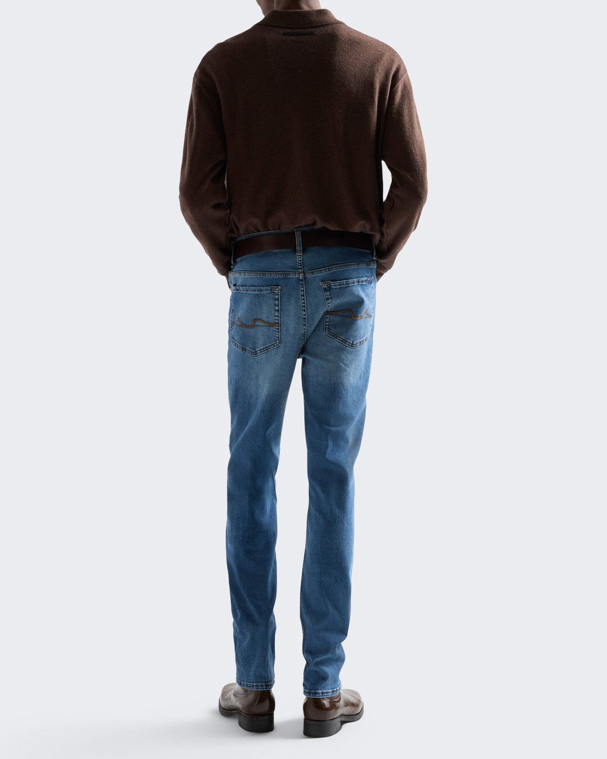 7 For All Mankind Heren Slimmy Brief jeans Blauw - foto 4