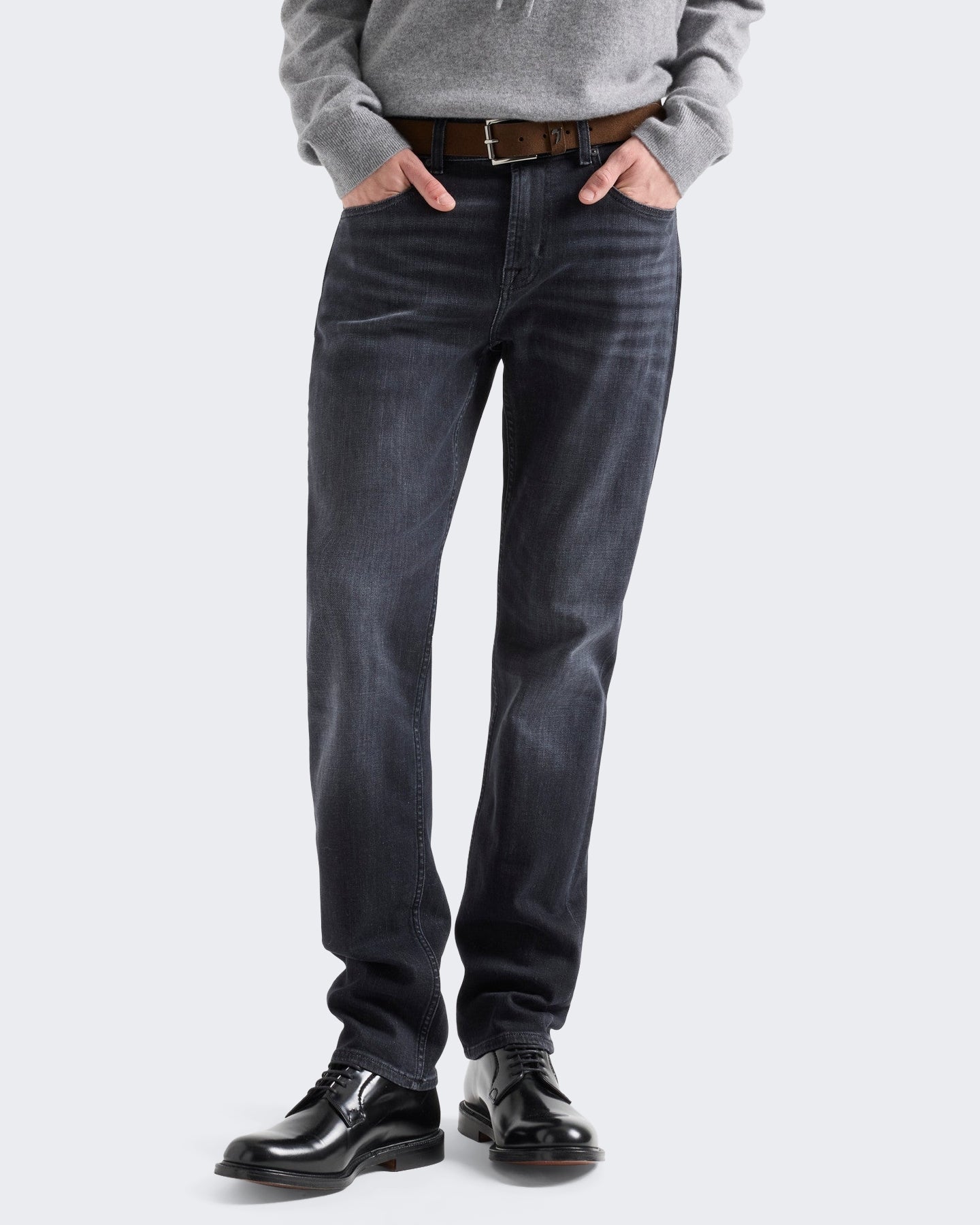 Heren Slimmy Soot jeans Zwart
