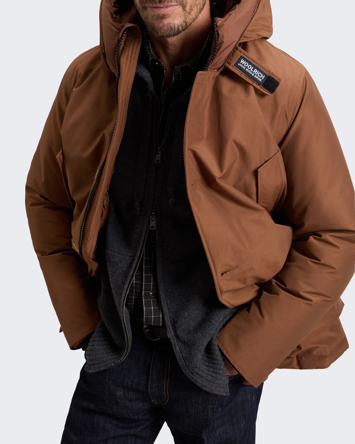 Heren Arctic winterparka Bruin