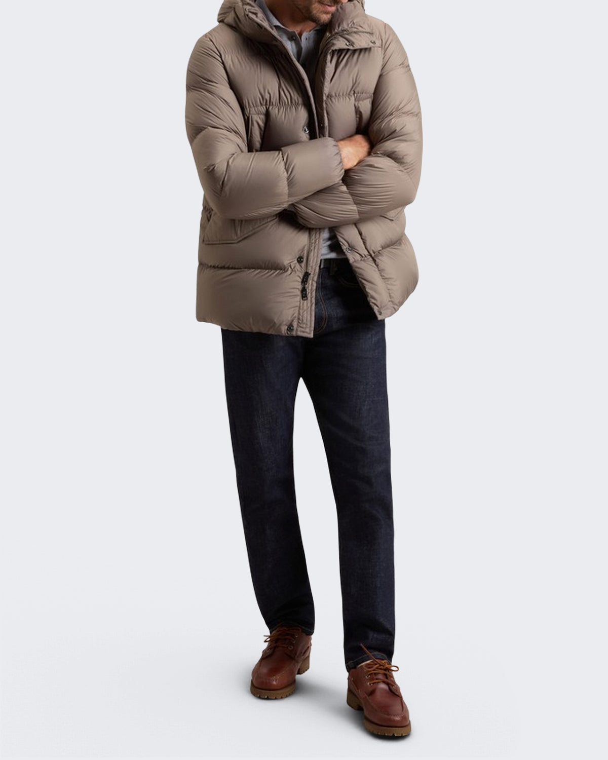 Herren Cloud Davis Parka Grau