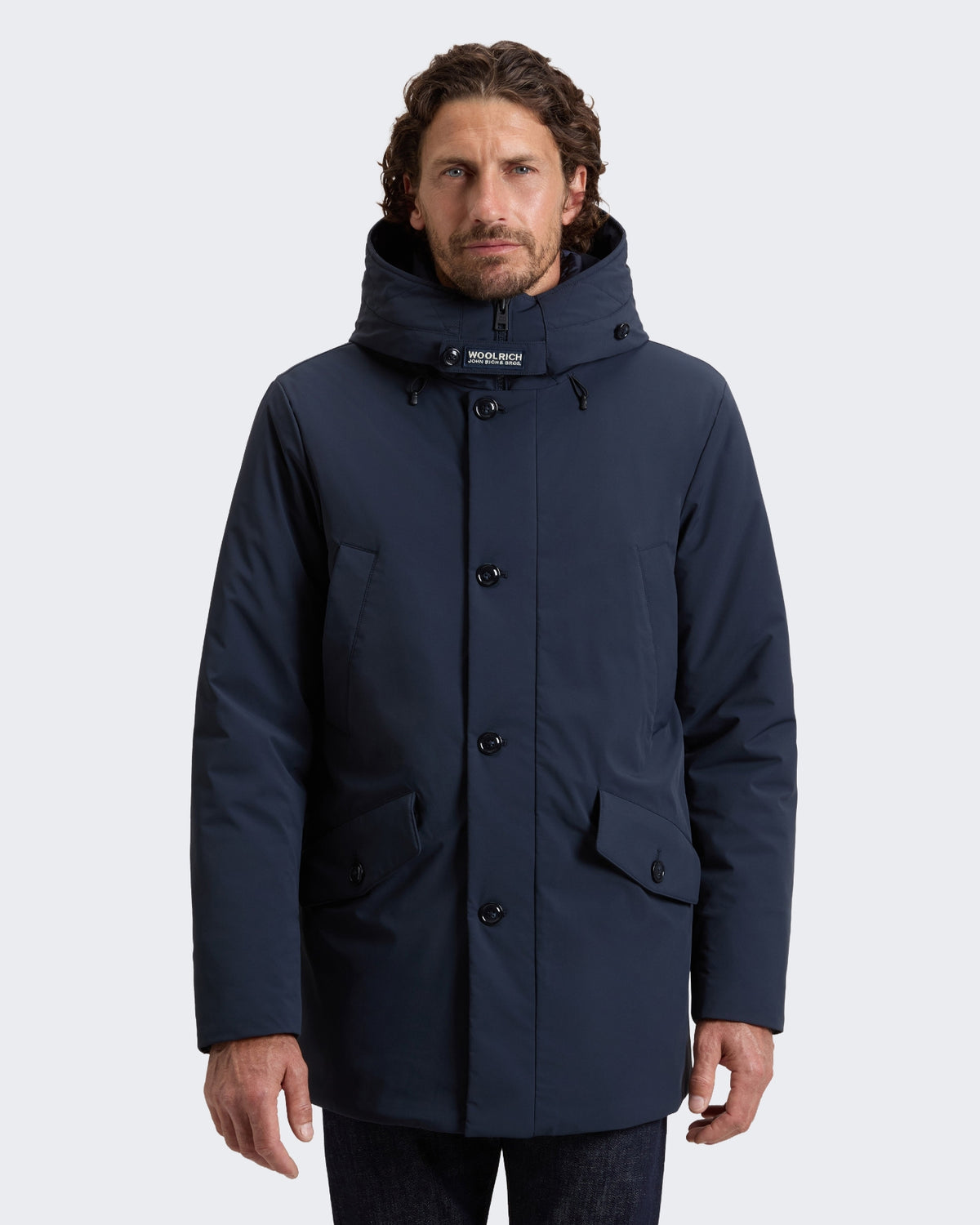 Herren Stretch parka Blau