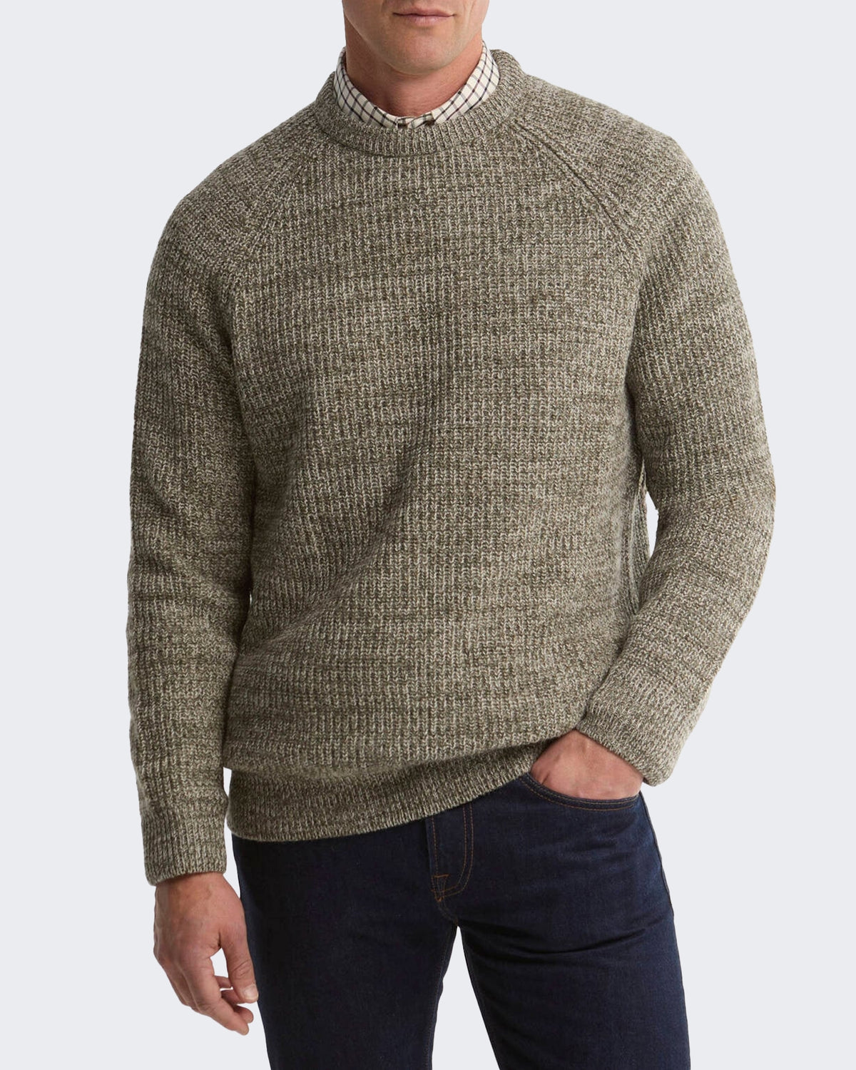Herren Horseford Pullover met ronde hals Grün