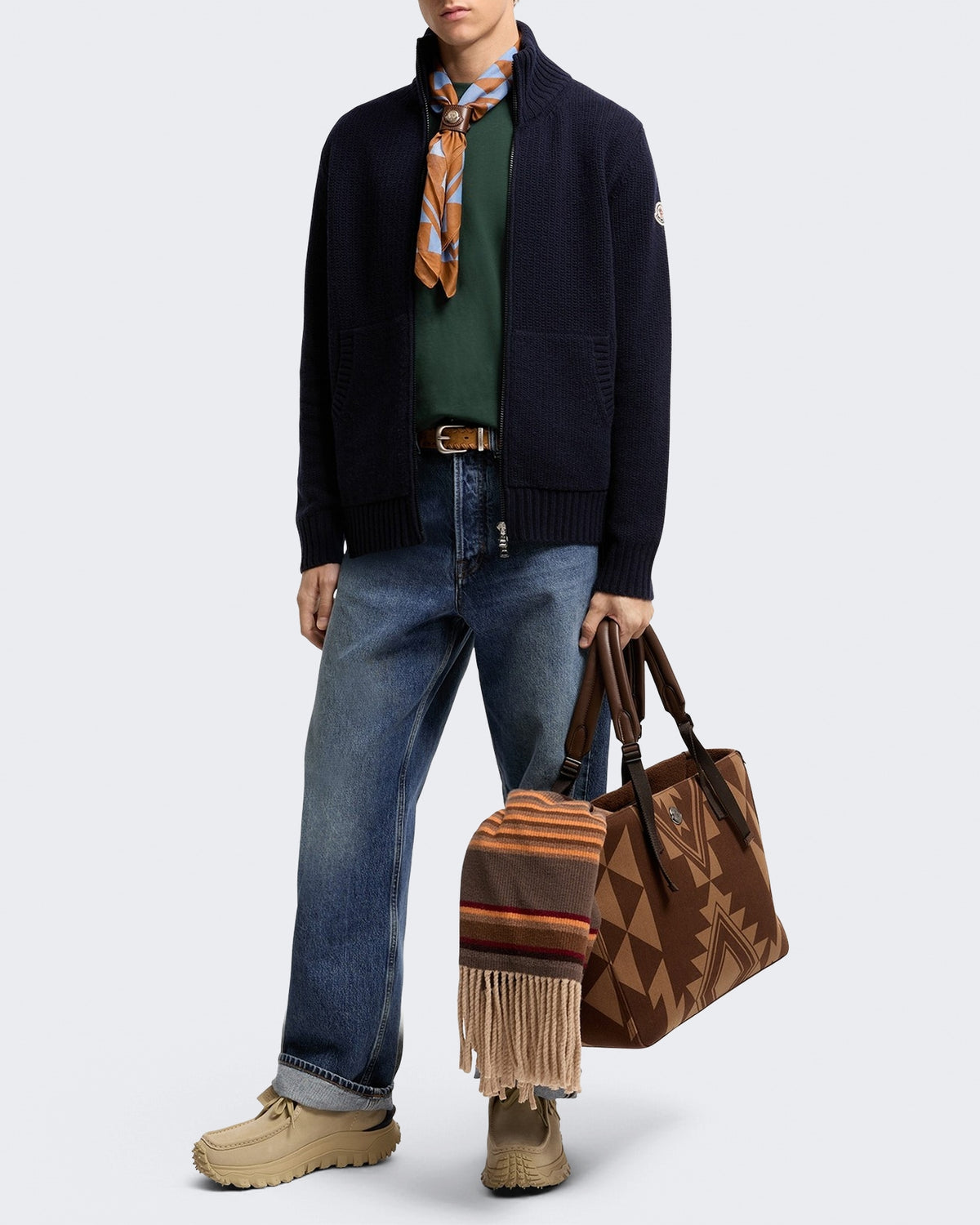 Herren Cardigan van Blau