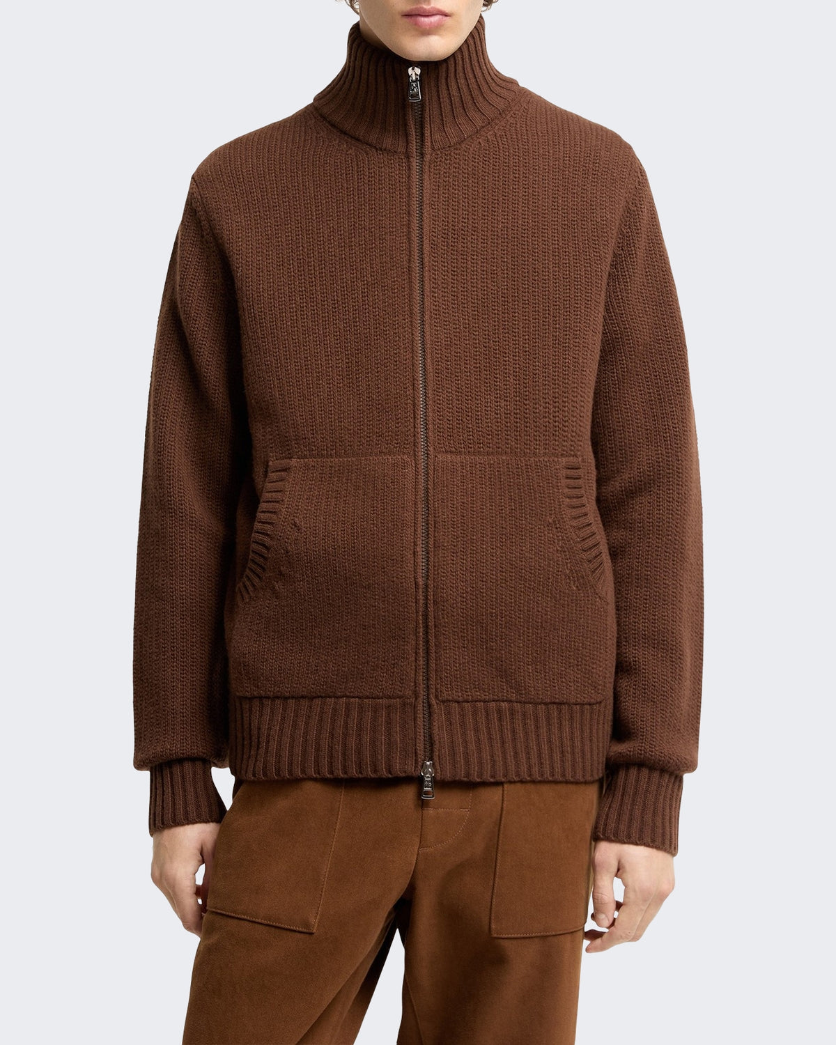 Herren Cardigan van Beige