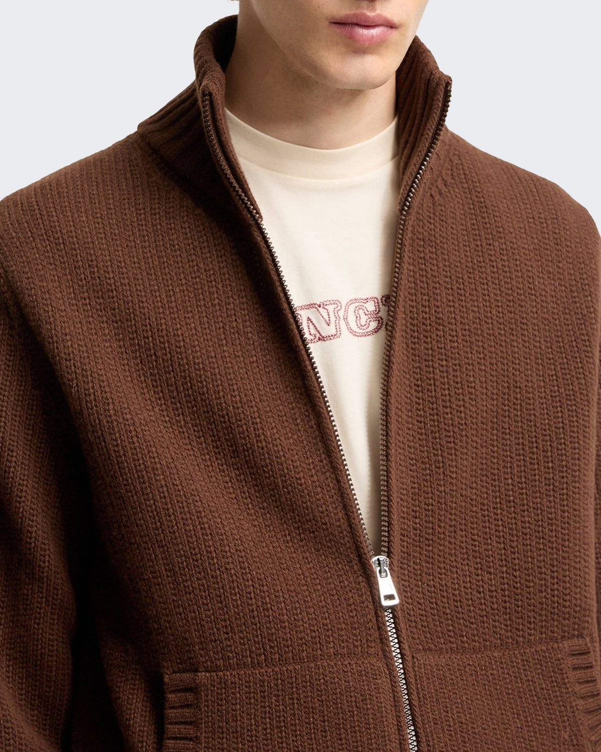 Herren Cardigan van Beige