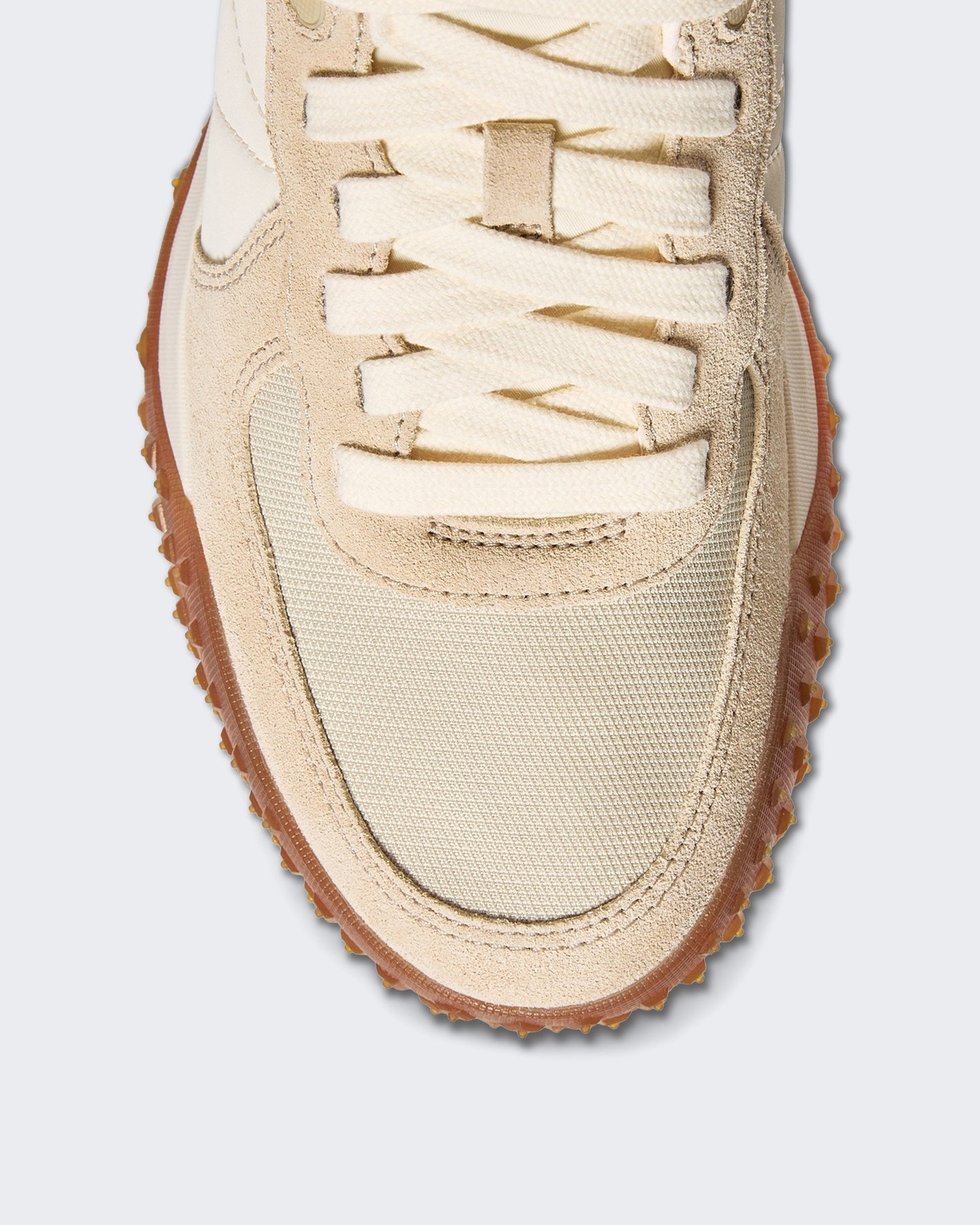 Heren City Trek lagetop sneakers Creme