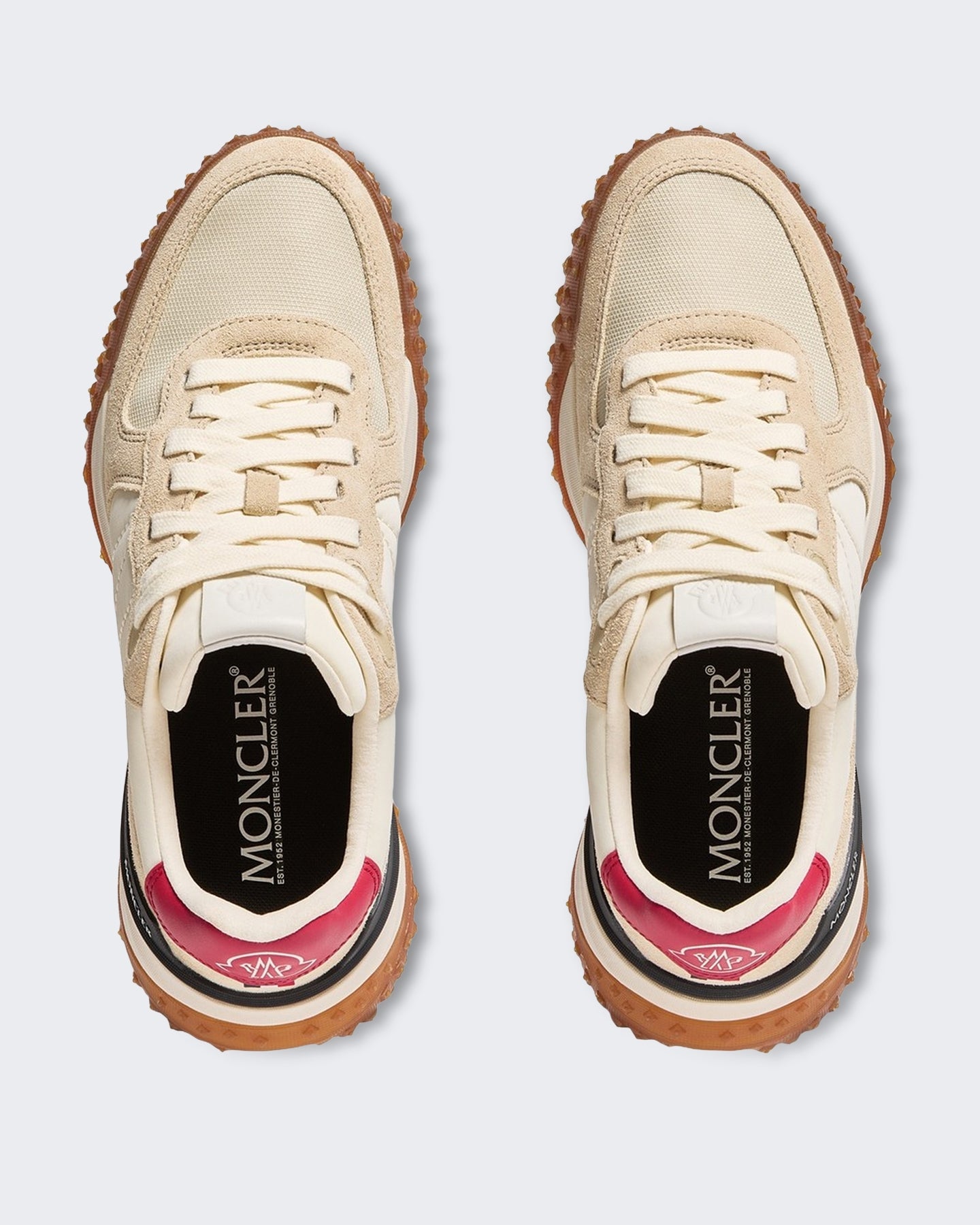 Heren City Trek lagetop sneakers Creme