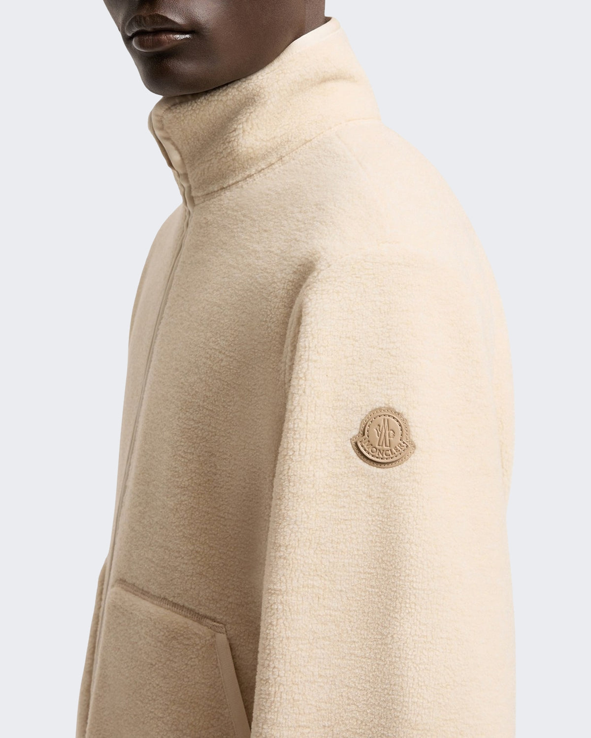 Heren Zip-up cardigan Beige