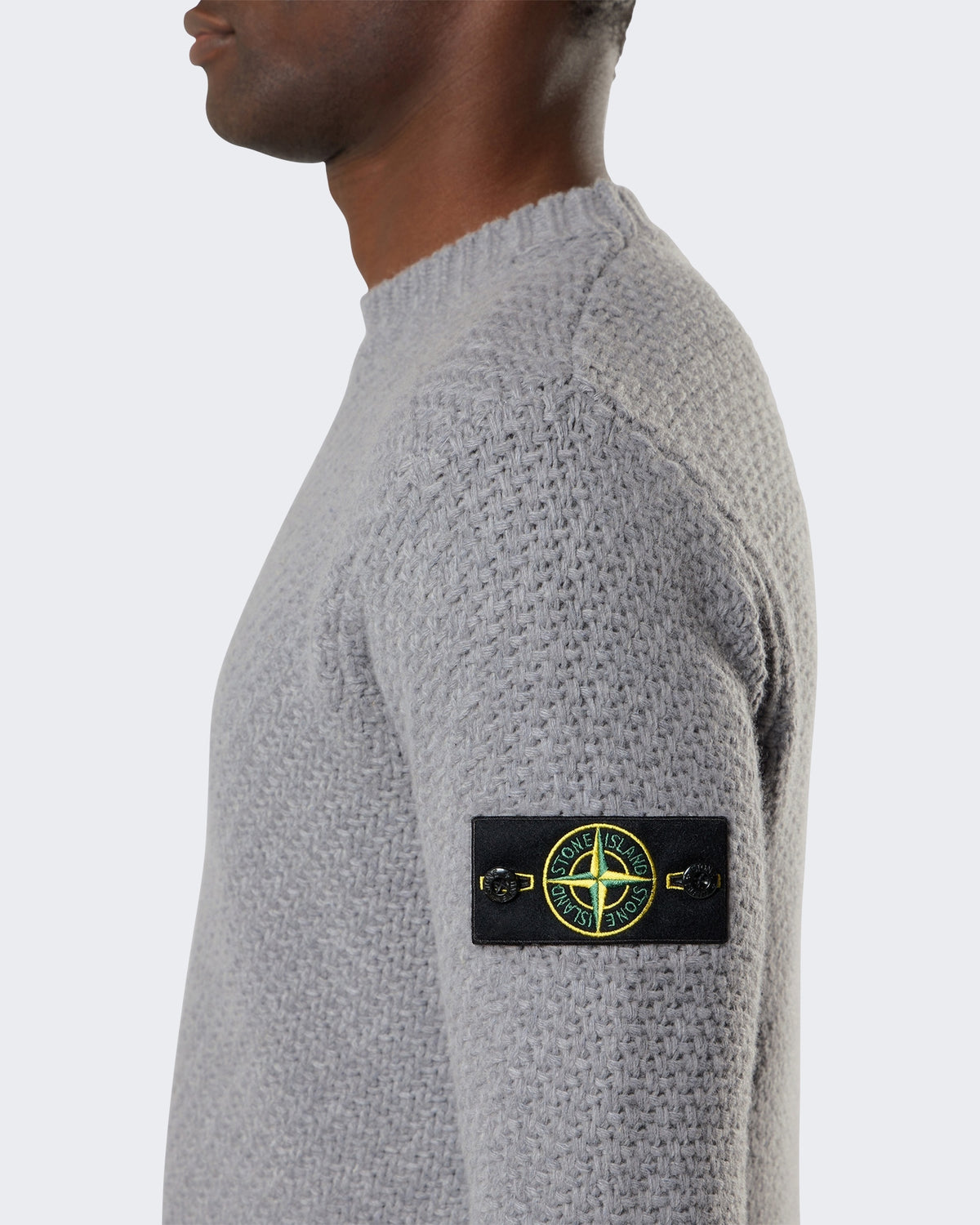 Heren Crew Neck-Grey Melange-V0m60 Grijs