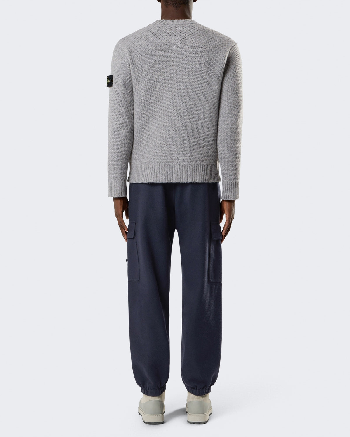 Heren Crew Neck-Grey Melange-V0m60 Grijs