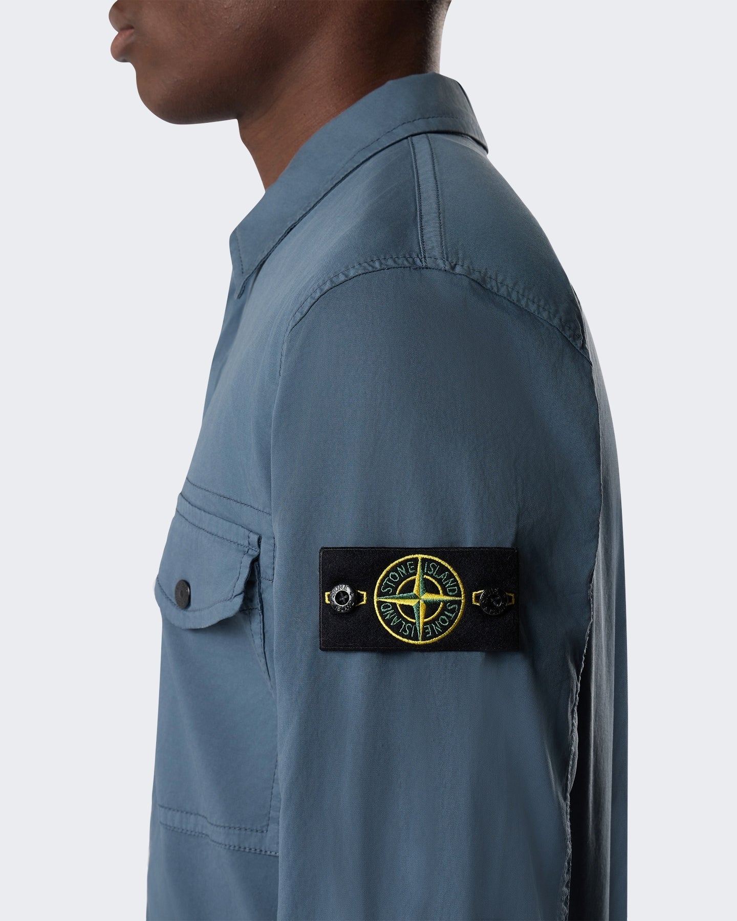 Heren Overhemd slate blue Blauw