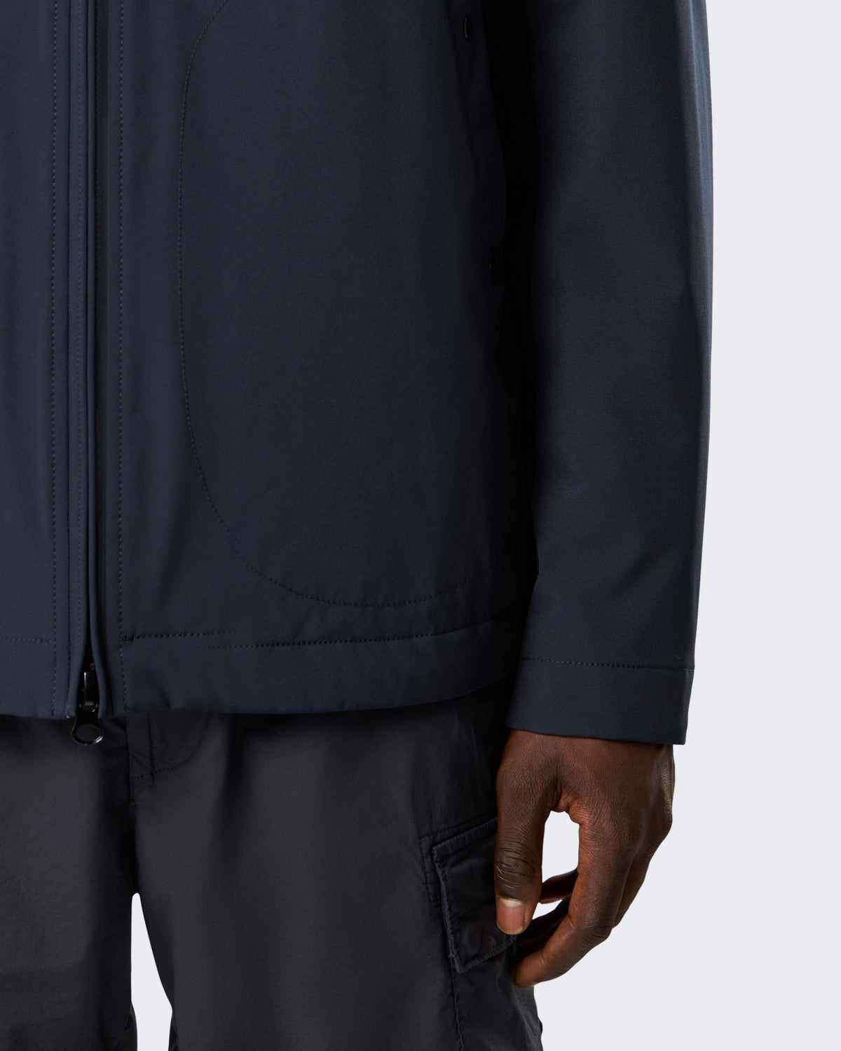 Herren Korte parka Blau