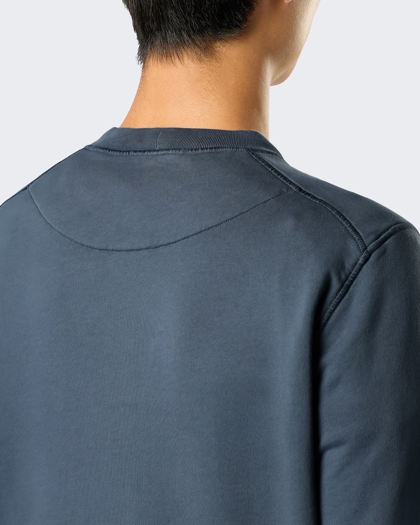 Heren Sweatshirt-Slate Blu-V002e Blauw