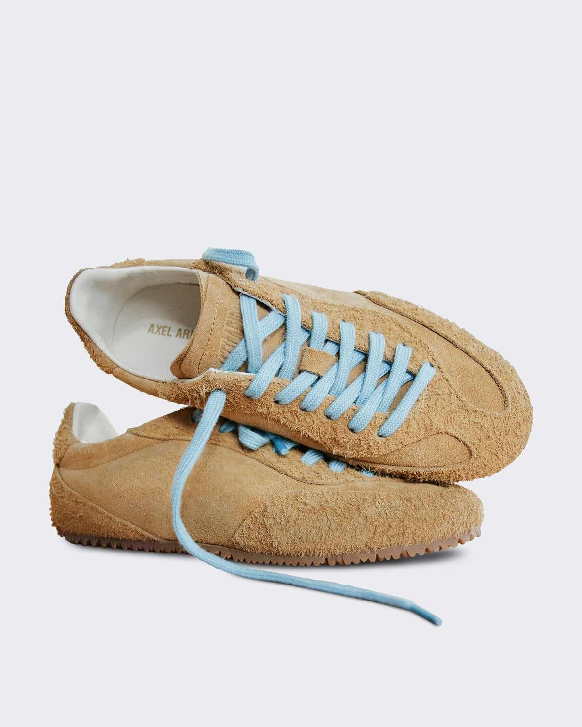 Dames Daze Runner sneaker Beige met blauwe veters