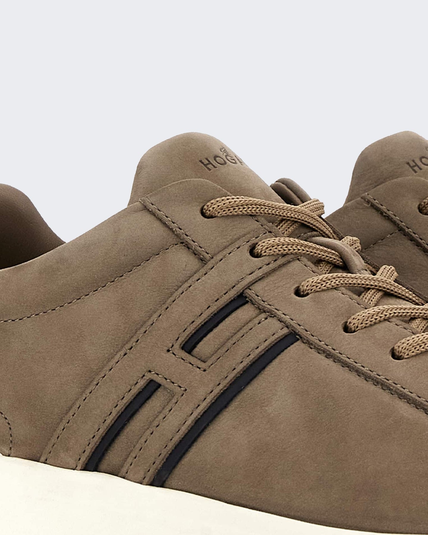 Heren Veterschoenen sneaker met H-profiel Bruin