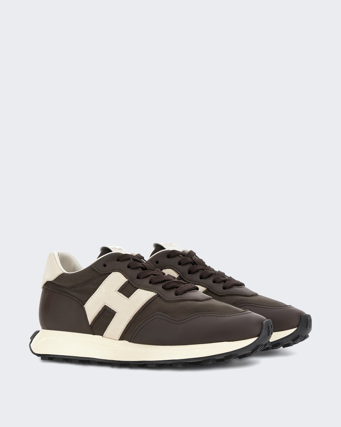 Heren Veterschoener met H-patch detail Blauw
