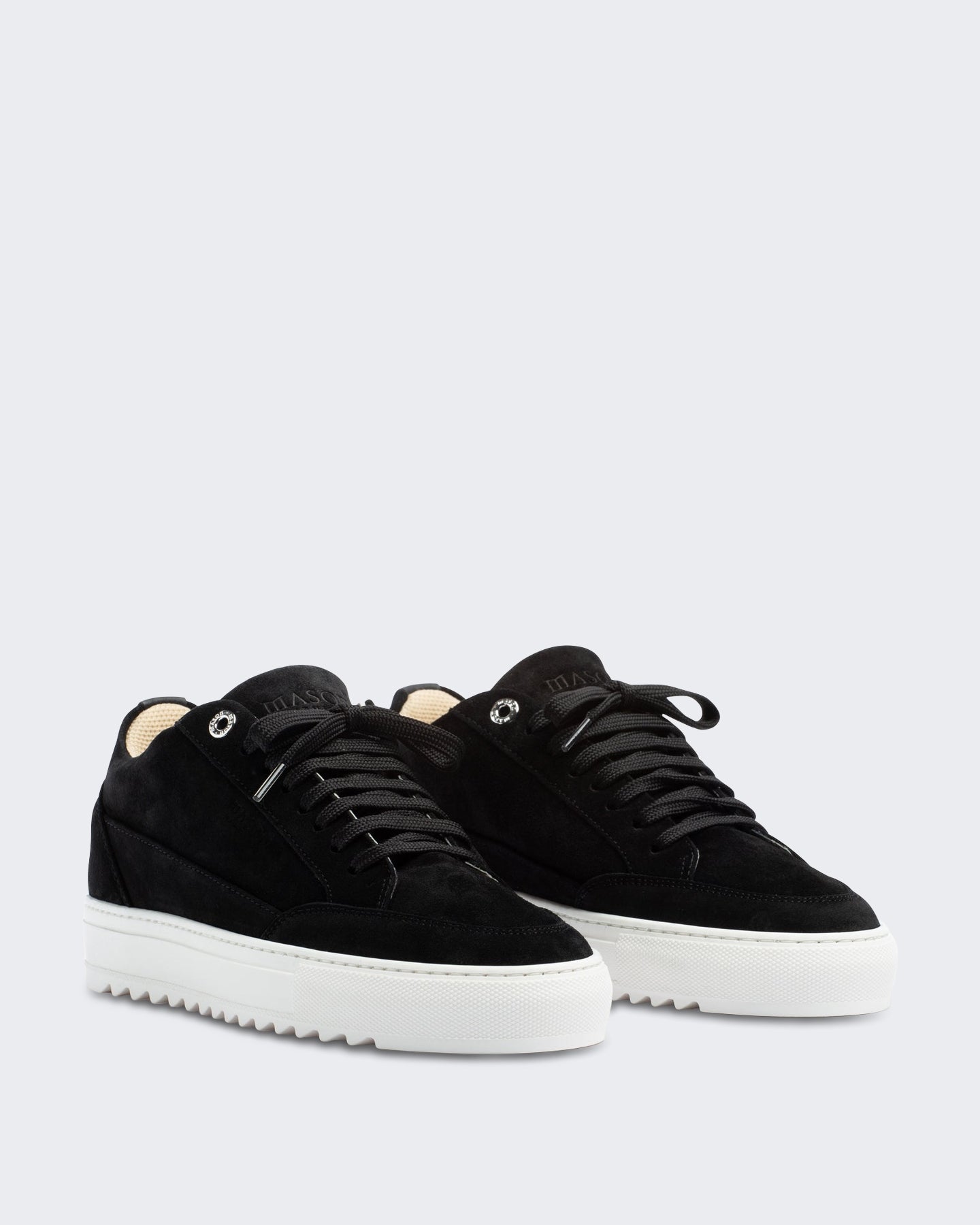 Heren Nativo leren sneaker in zwart