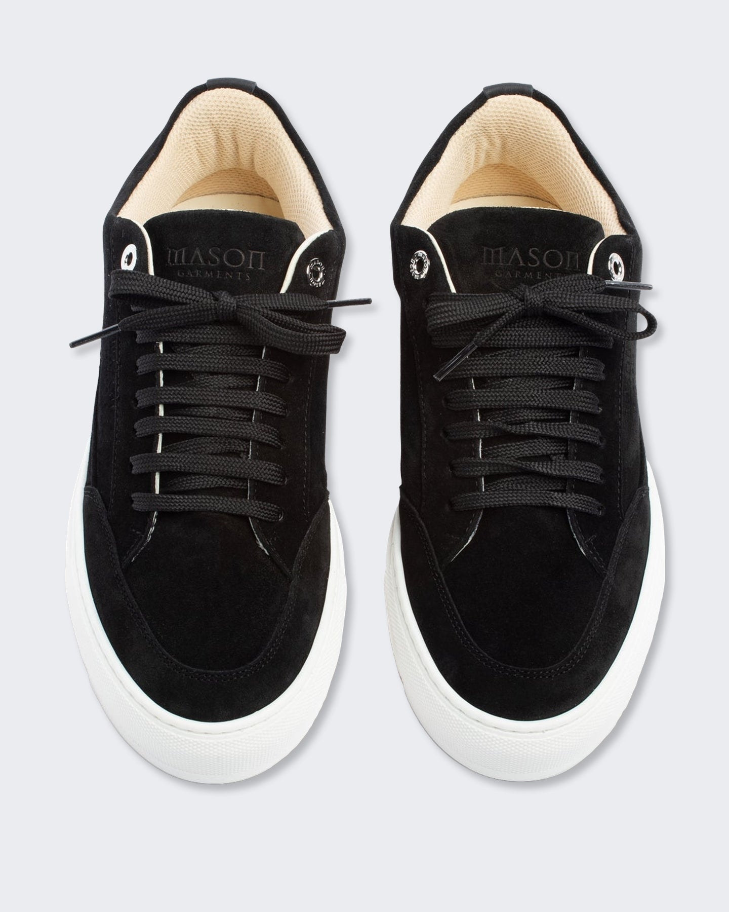 Heren Nativo leren sneaker in zwart
