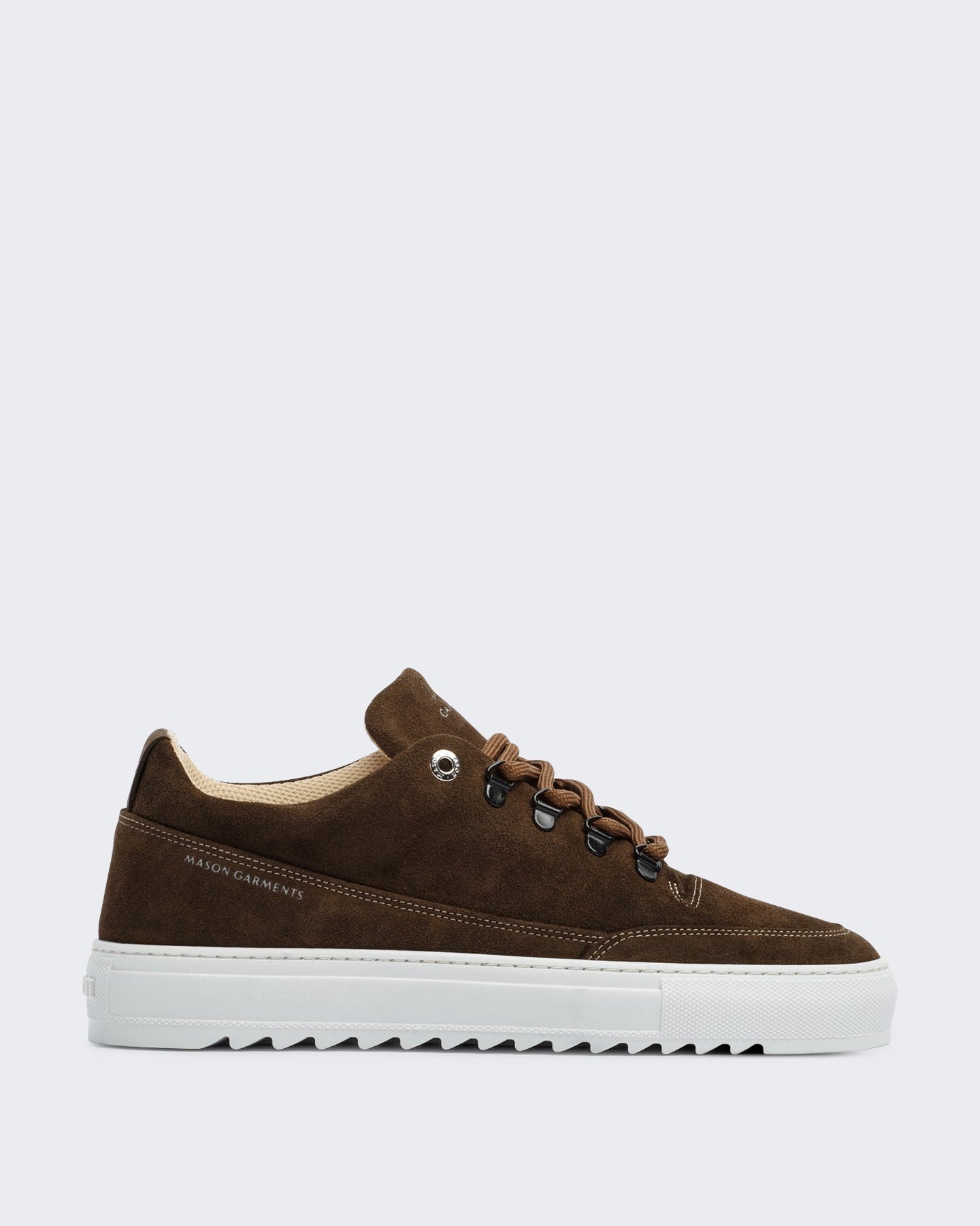 Heren Kleurblok sneaker met contrasterende details Groen