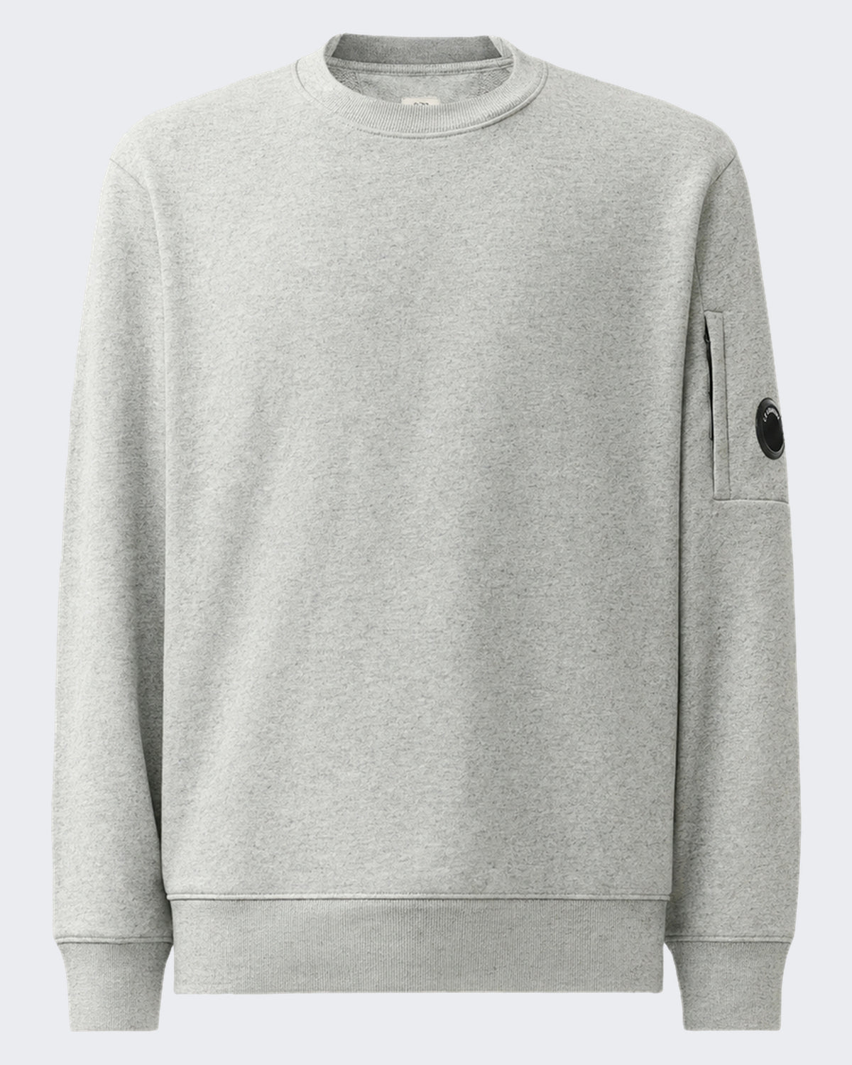 Heren Sweater met ronde hals in gemêleerde stof Grijs
