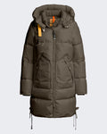 Damen Gewatteerde parka met capuchon Grün
