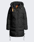Damen Gewatteerde parka met capuchon Schwarz