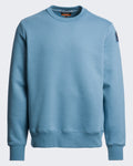 Heren Sweatshirt met ronde hals Blauw