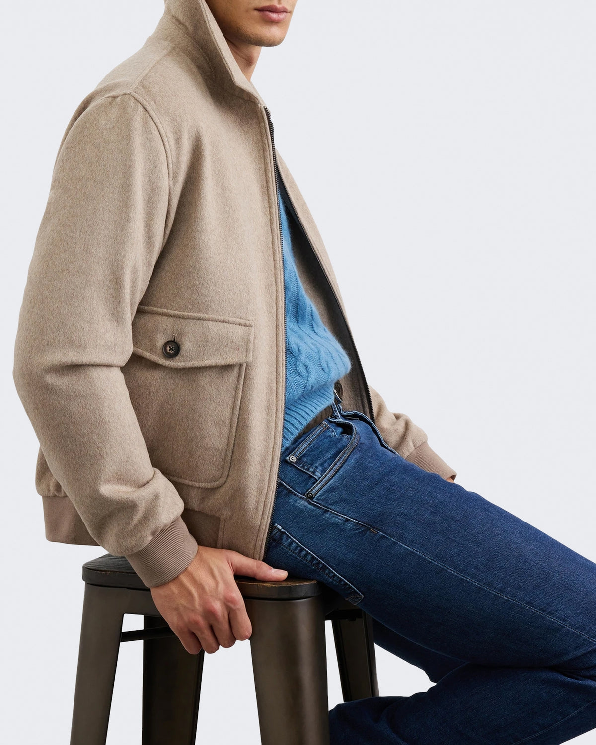 Heren Blouson jack in Bruin