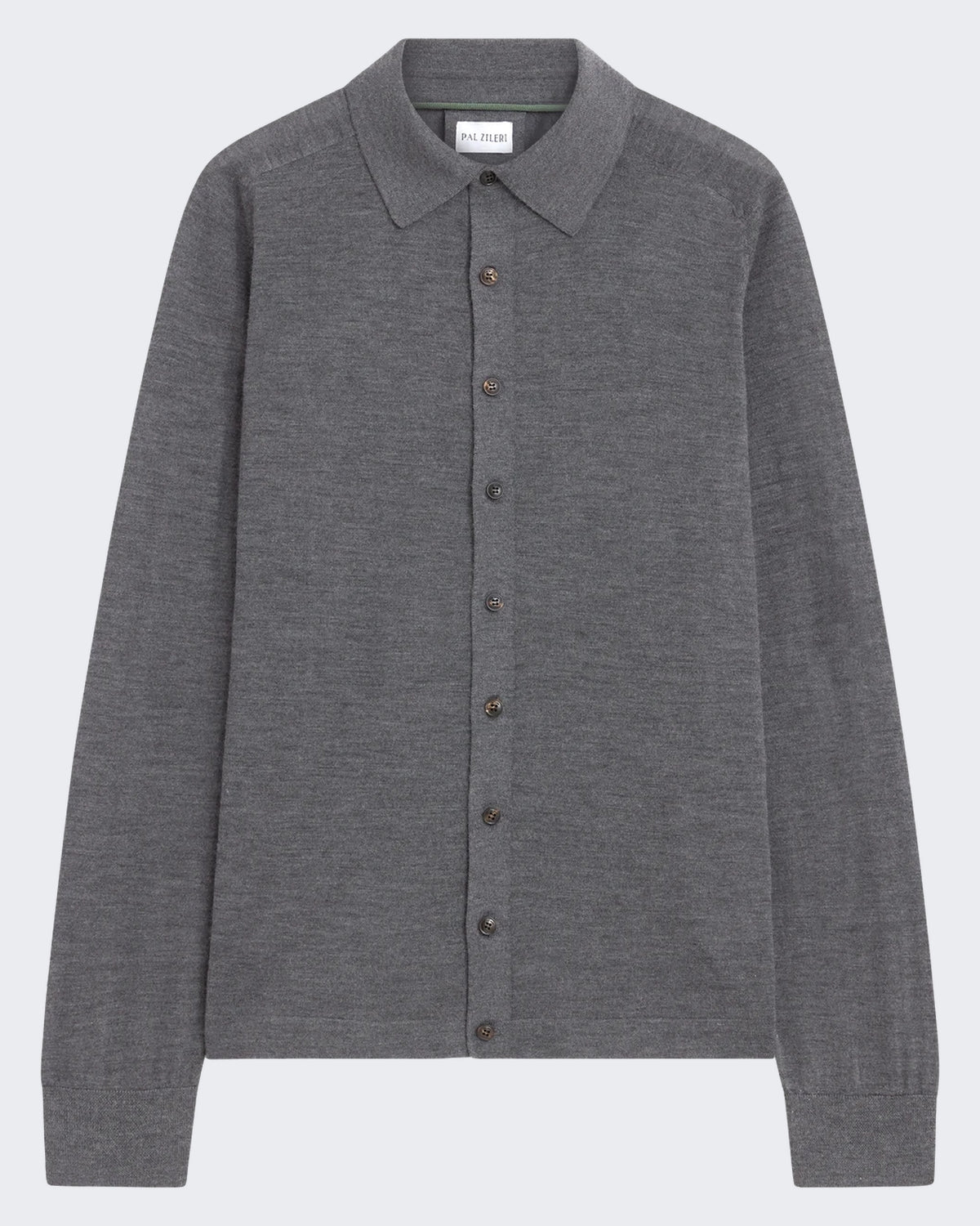 Herren Fijngebreid Strick Pullover in Grau