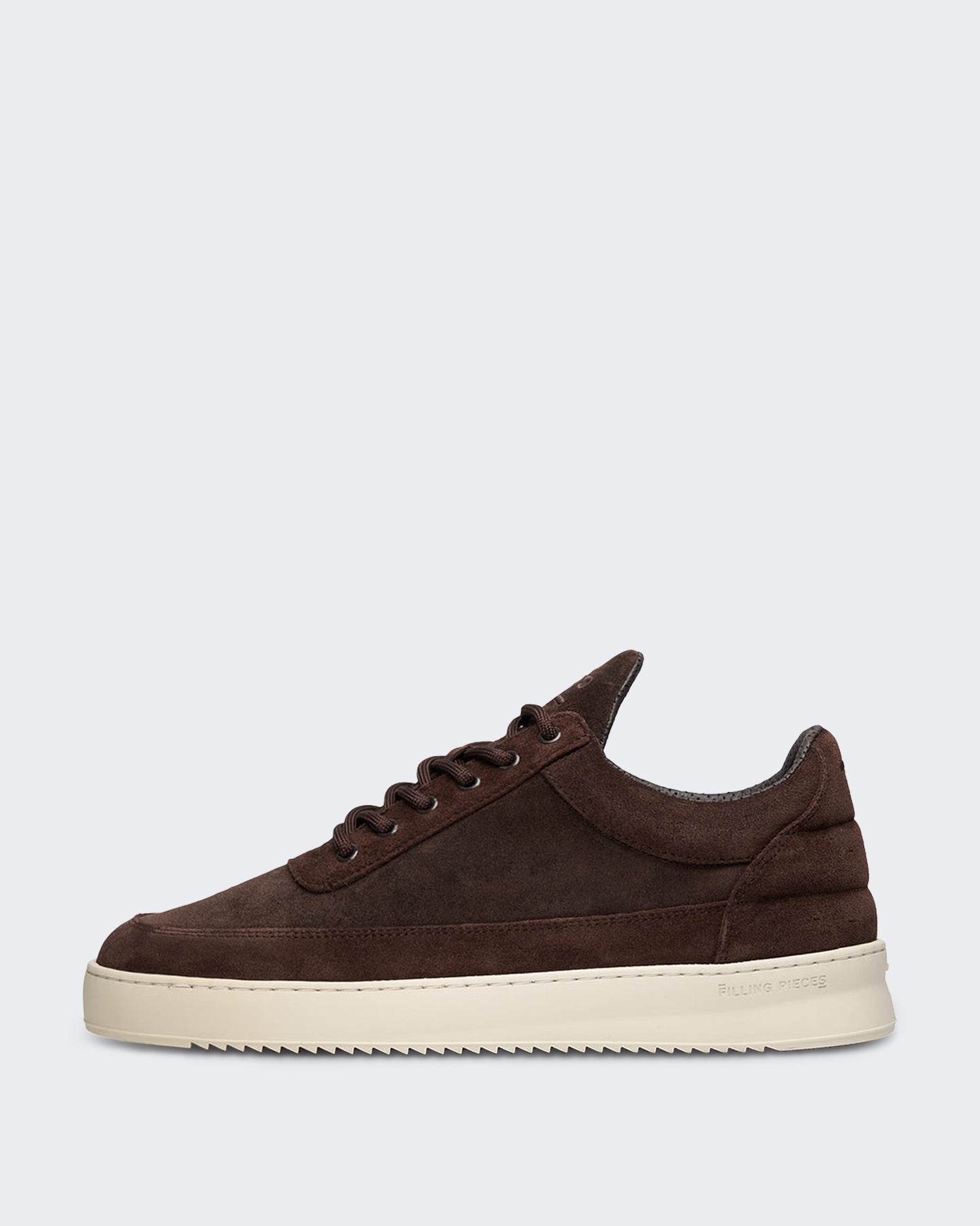 Heren Low-top suède sneaker in Chocoladebruin