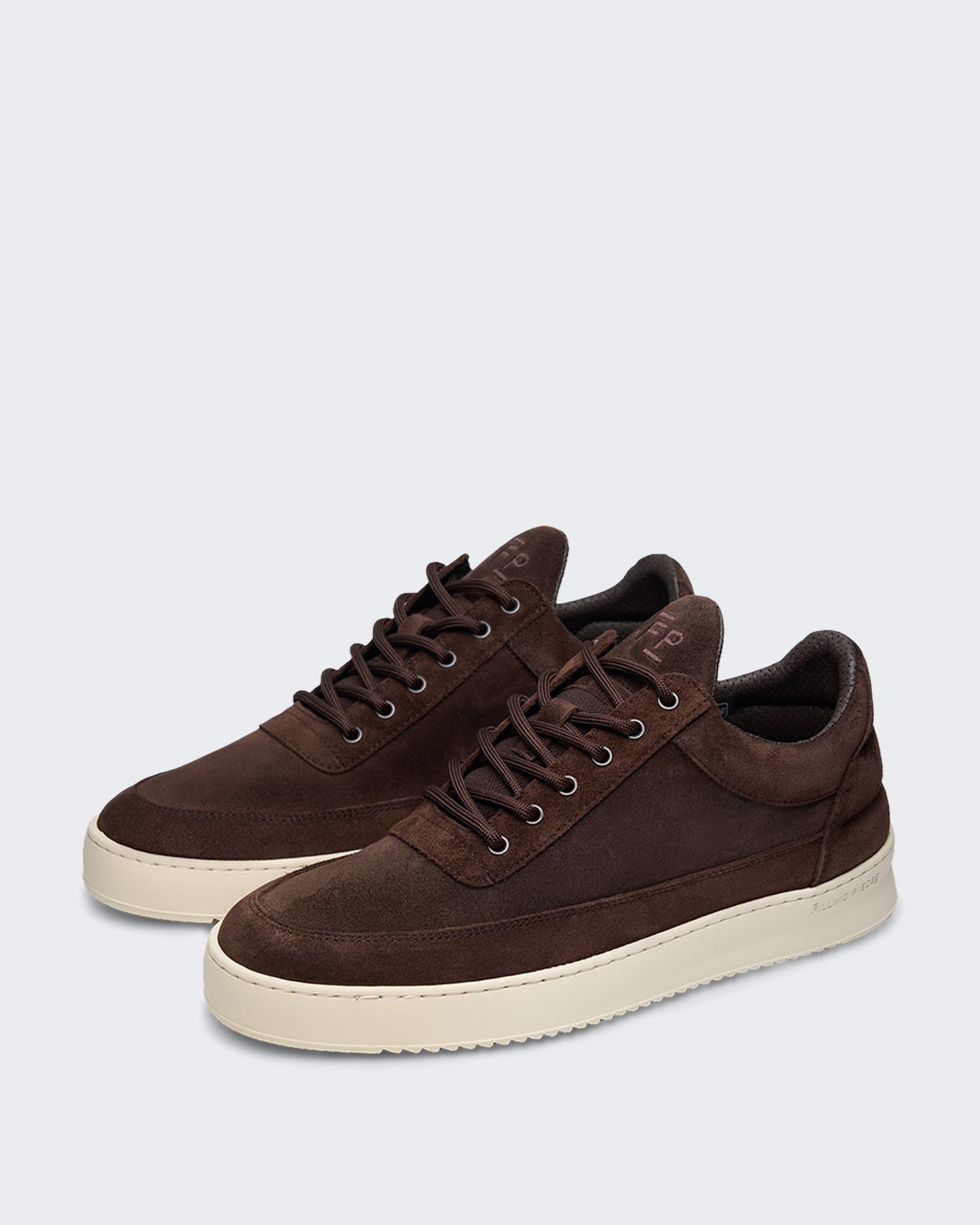 Heren Low-top suède sneaker in Chocoladebruin