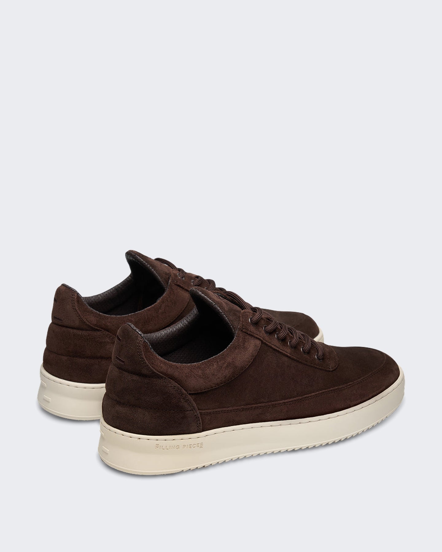 Heren Low-top suède sneaker in Chocoladebruin