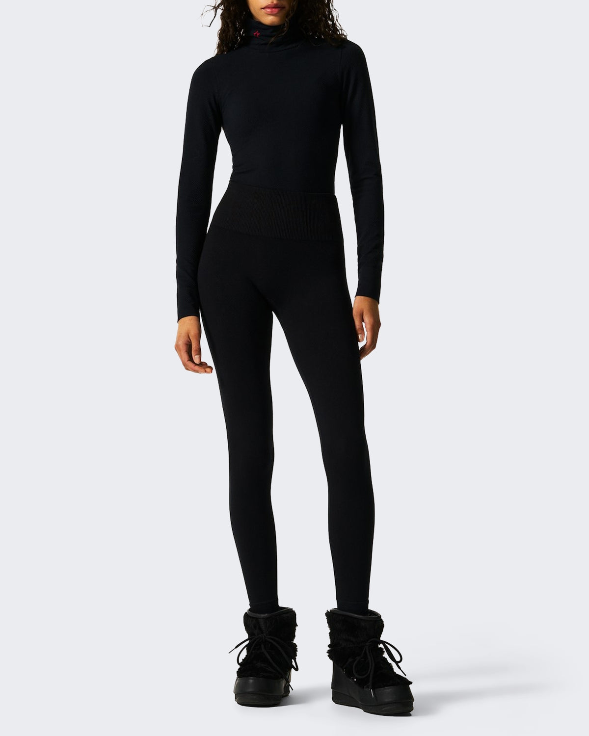 Dames Thermische legging voor de piste Zwart
