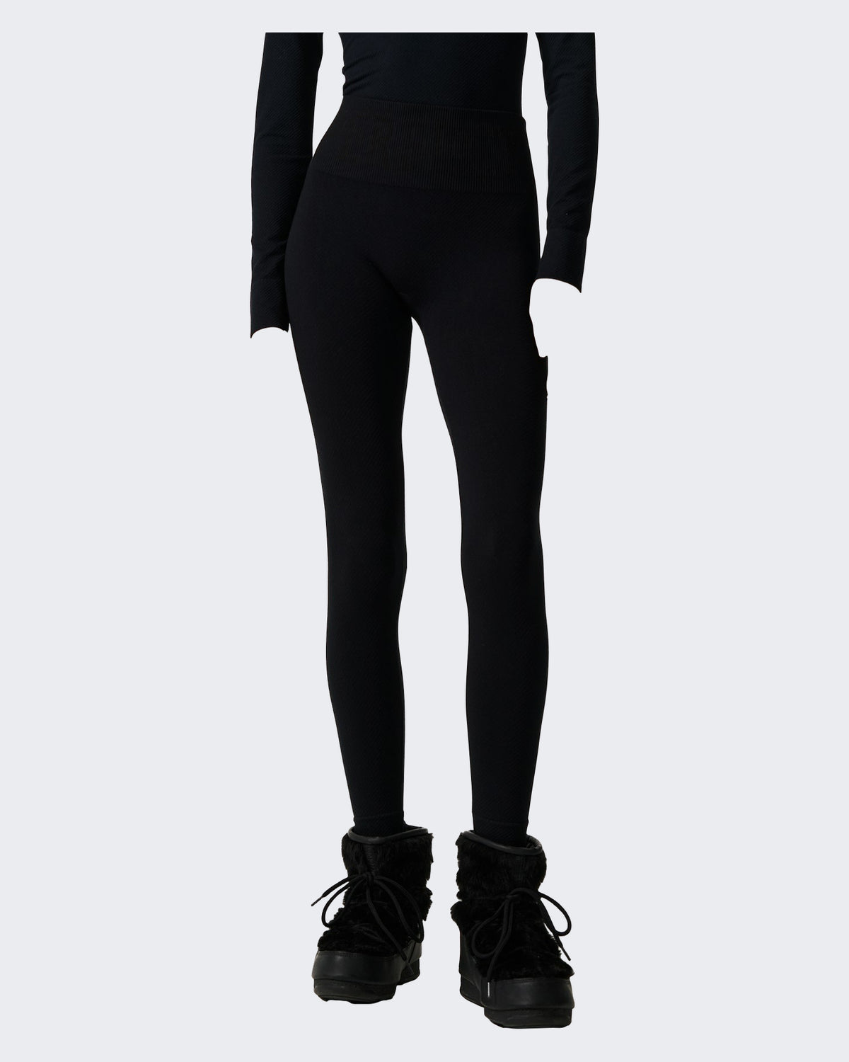 Dames Thermische legging voor de piste Zwart