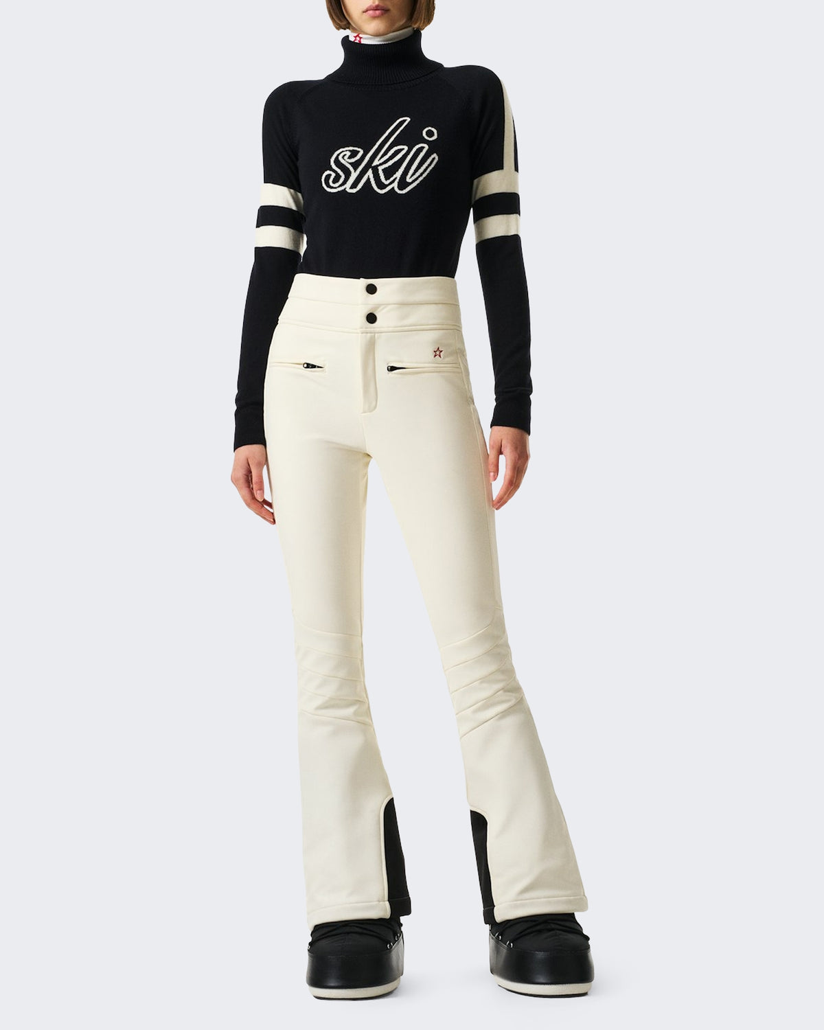 Damen Hoge taille ski Hose Aurora Weiß